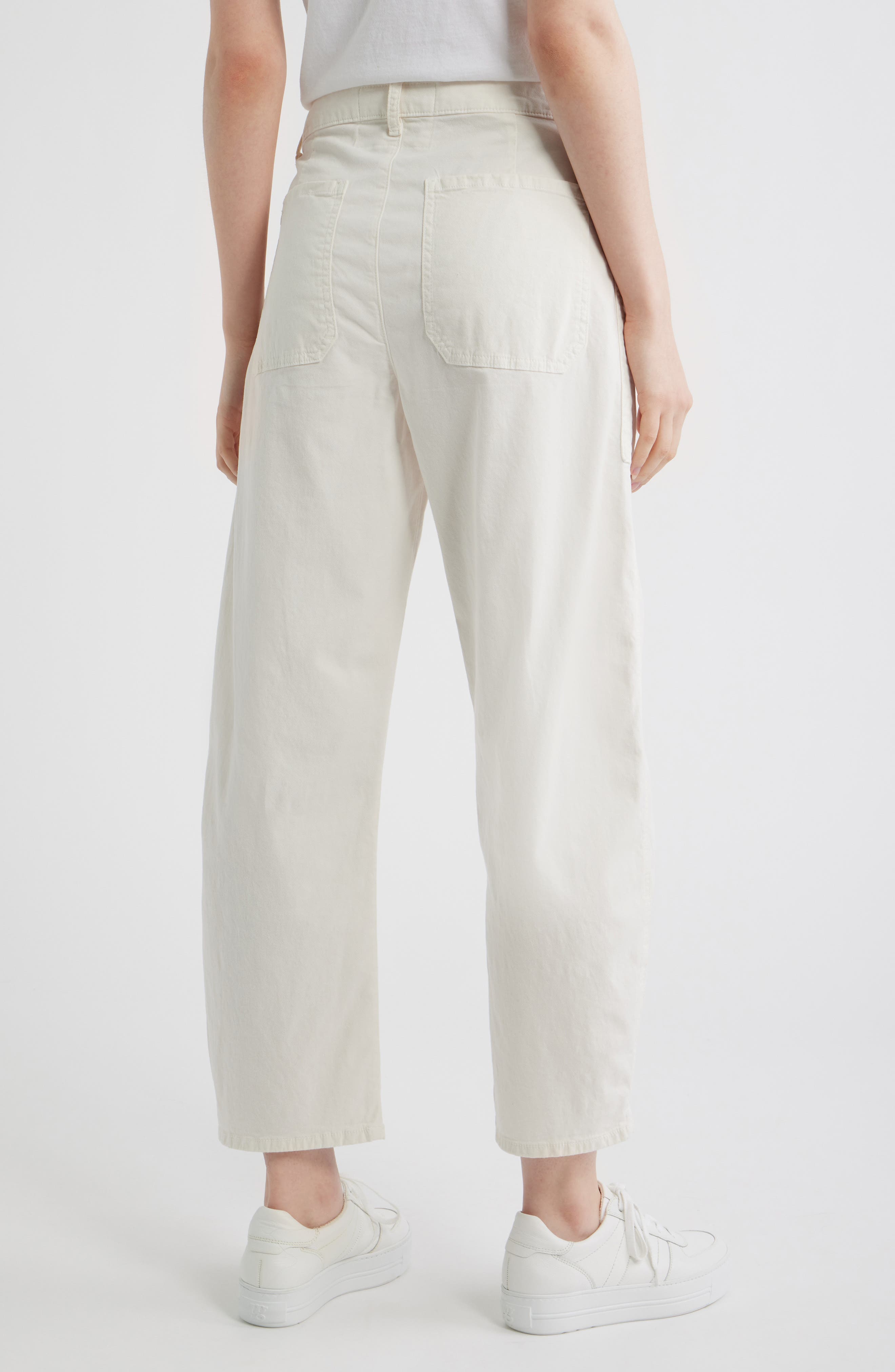 Bray Barrel Leg Cotton Twill Pants - image 2
