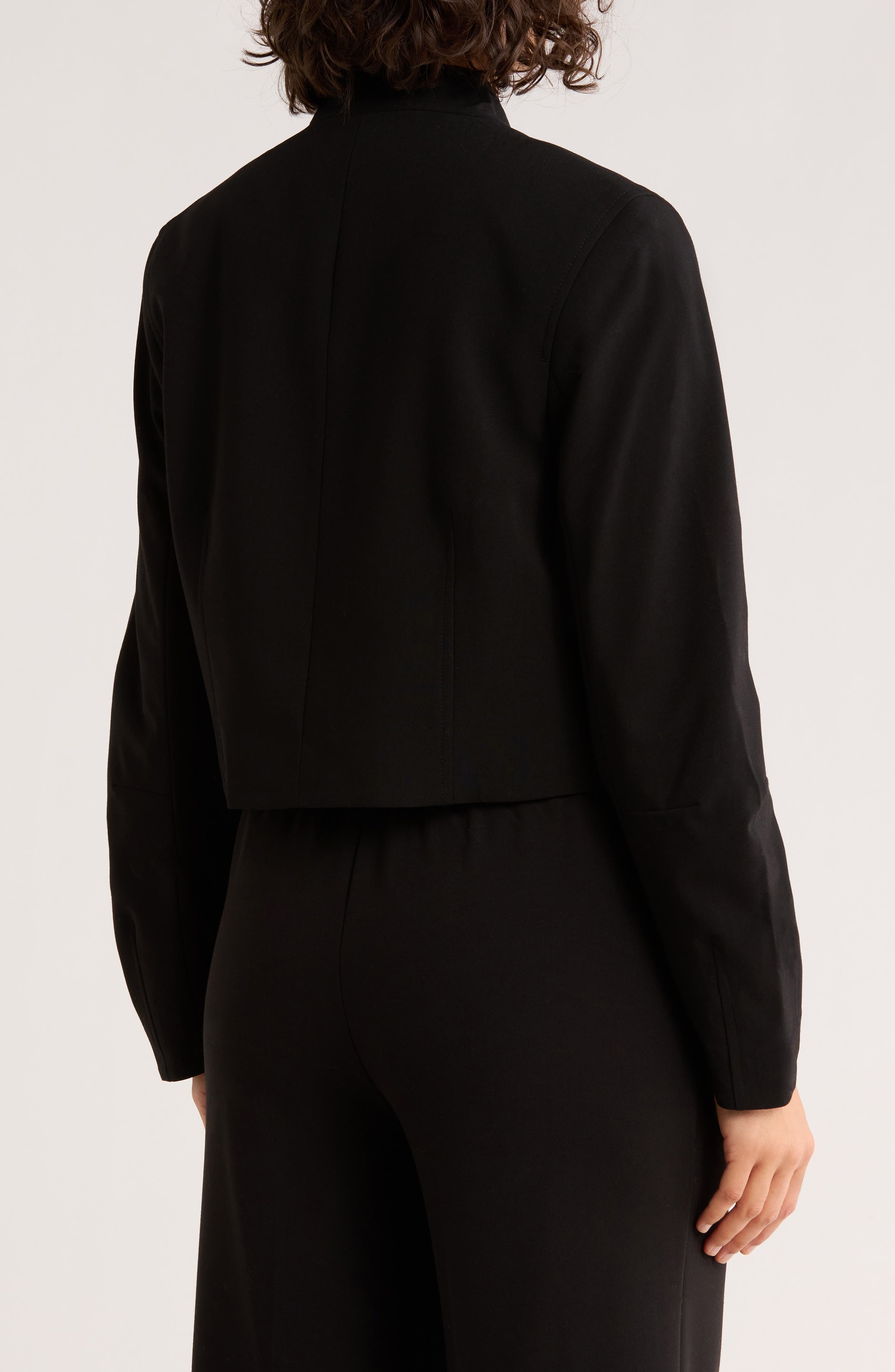 Button Front Cropped Jacket - image 2