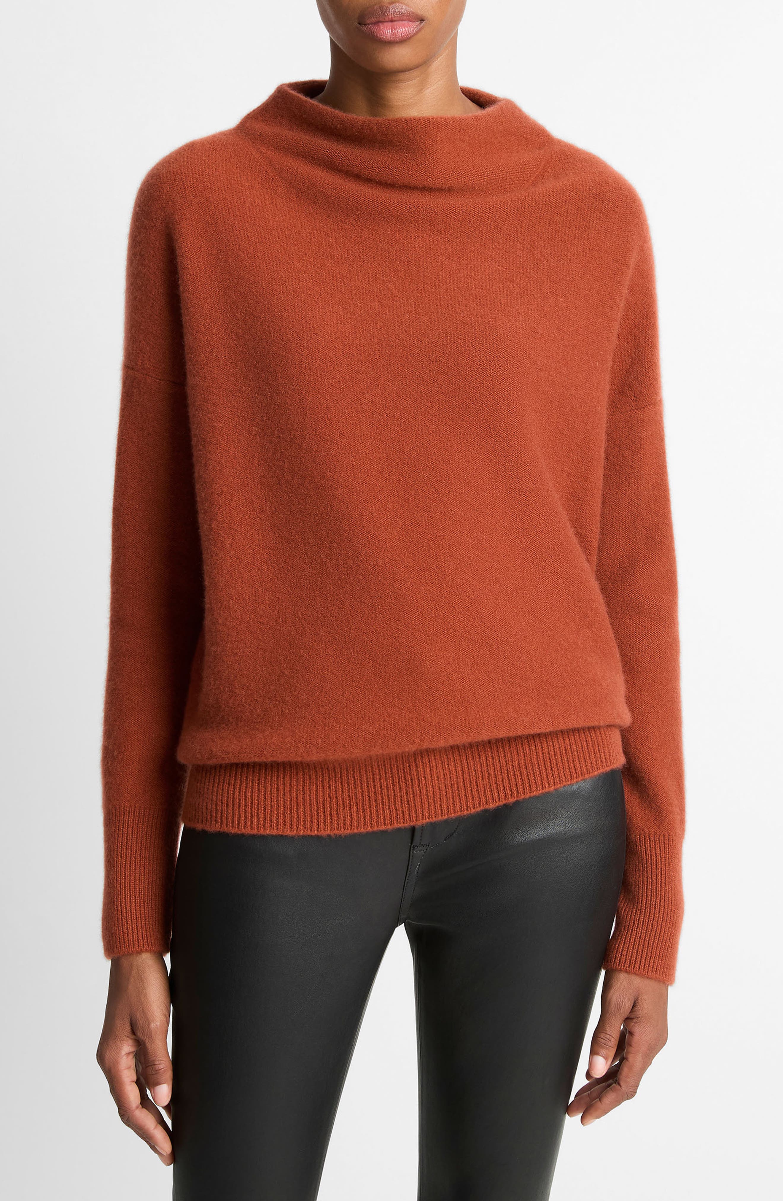 Boiled Cashmere Funnel Neck Pullover - image 3