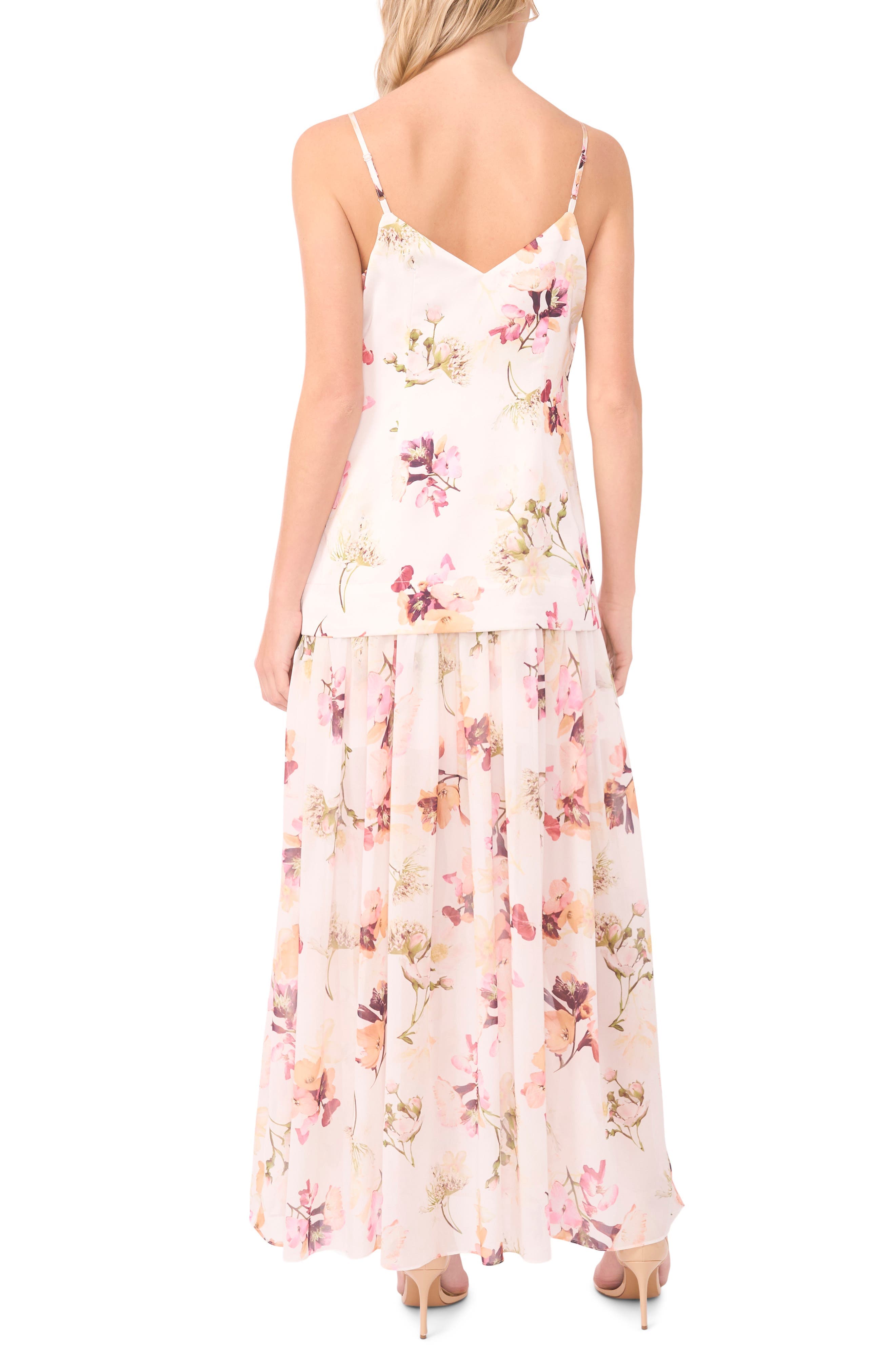 V-Neck Floral Slip Dress - image 2