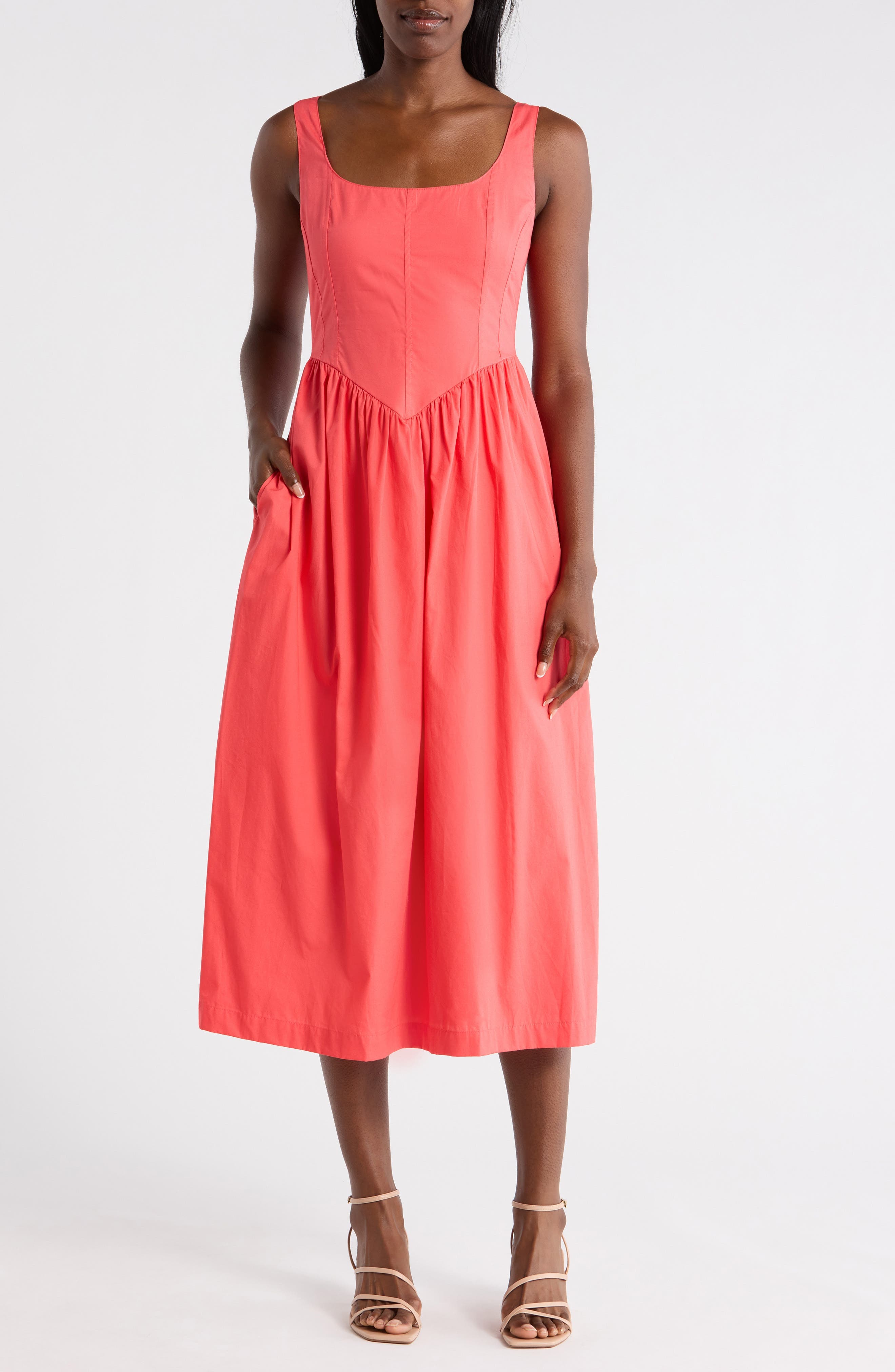 Bustier Poplin Dress - image 3