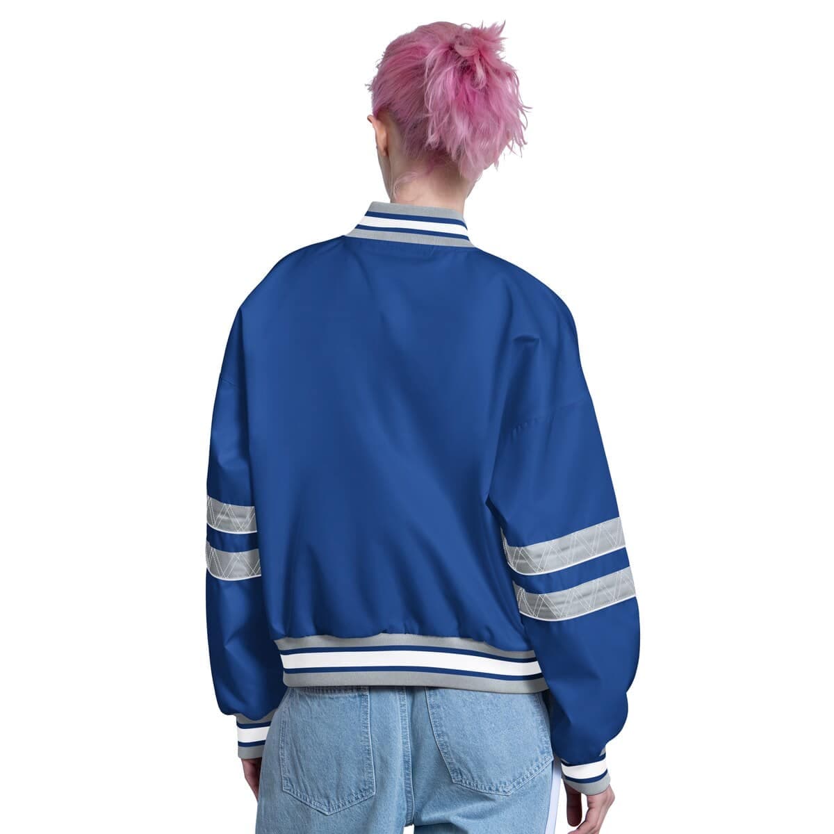 Women's Starter  Royal Los Angeles Dodgers Interception Full-Snap Varsity Jacket - image 2
