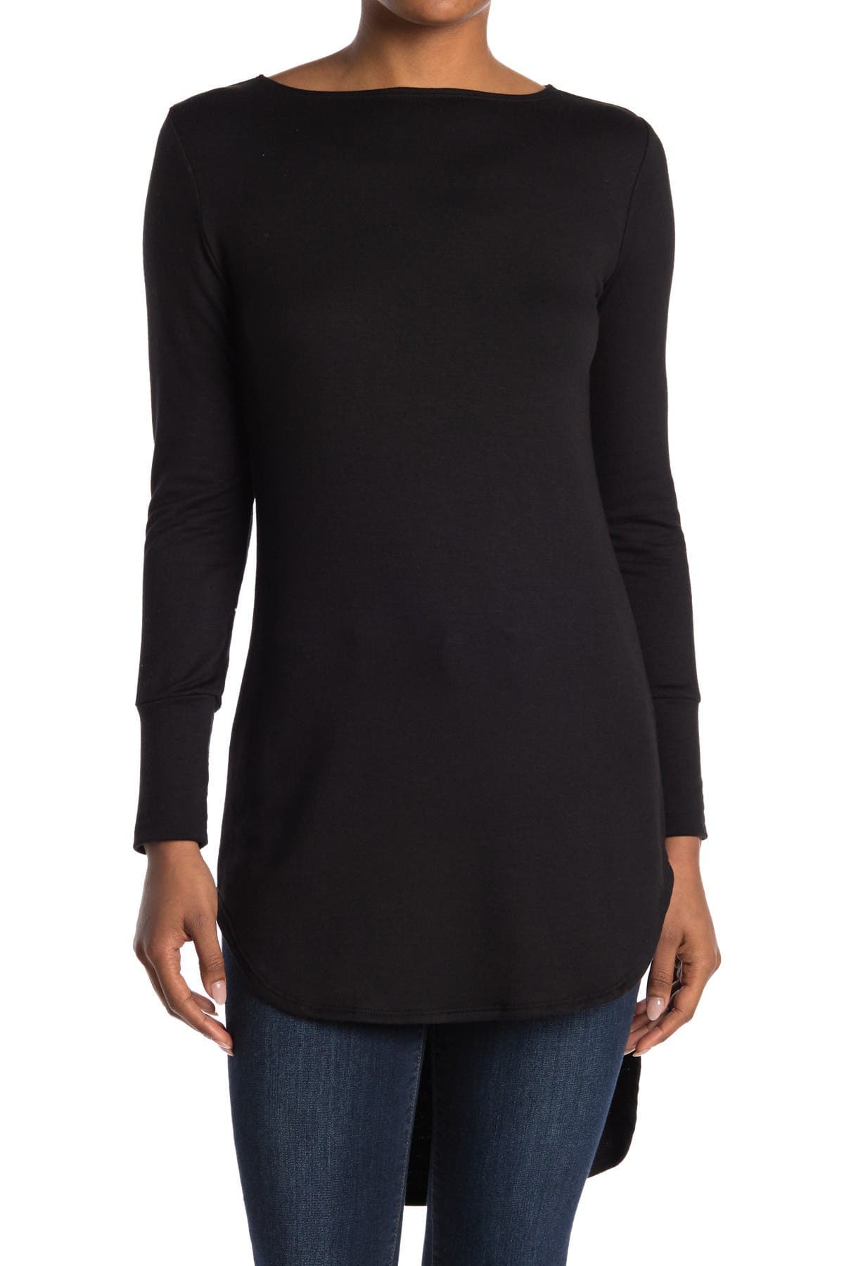 Graphic Boat Neck Top - image 1