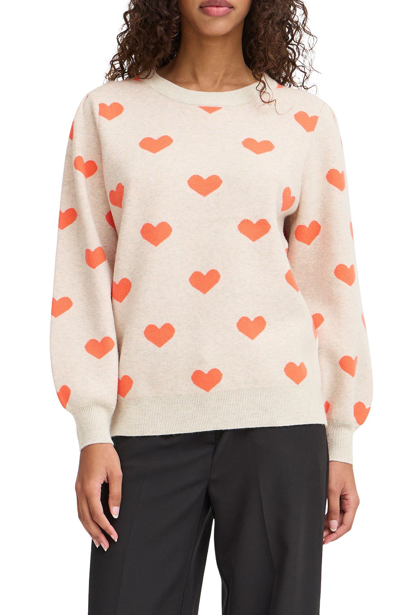 Heart Pullover Sweater - image 1