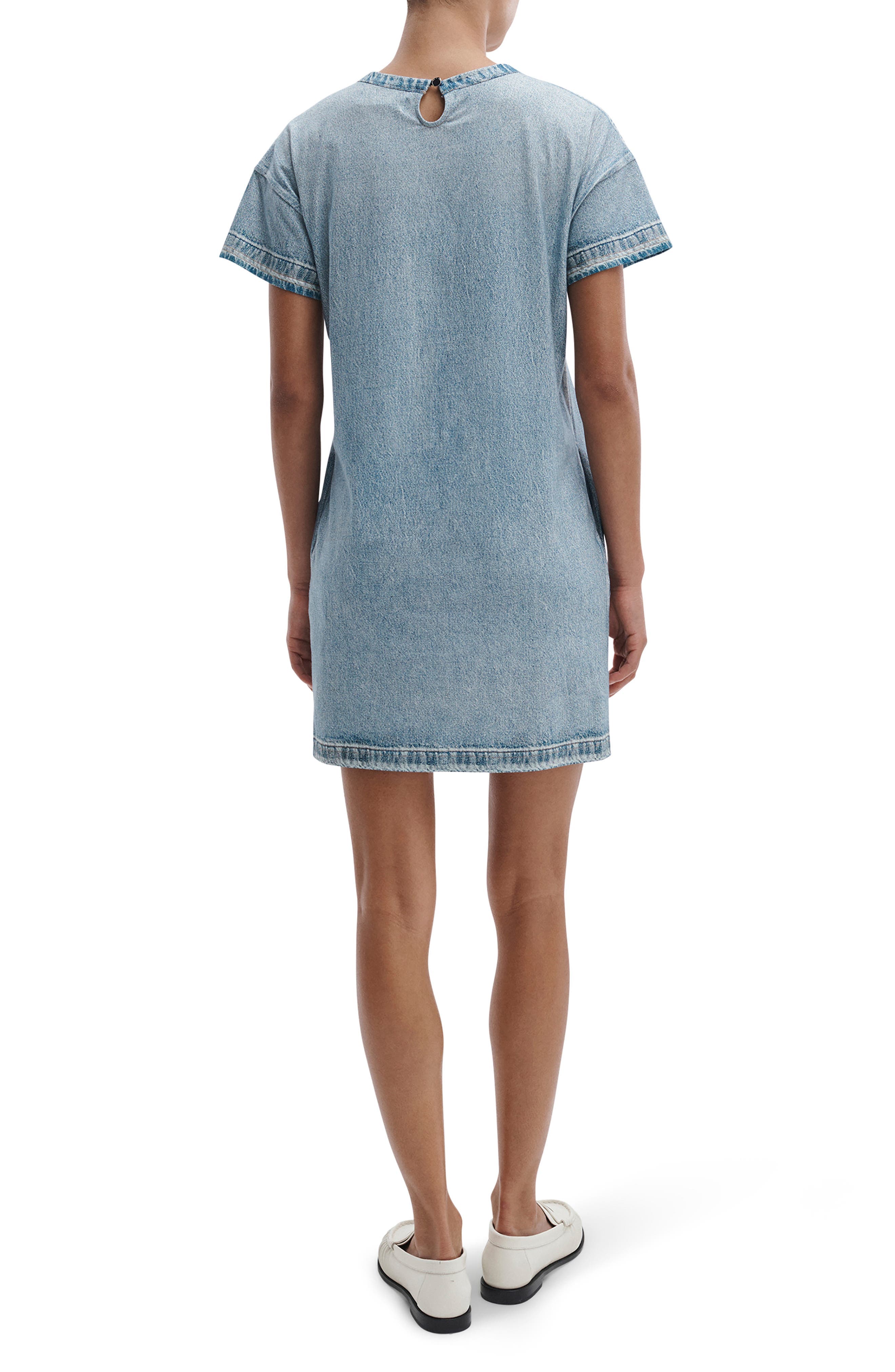 rb Miramar Kelly Cotton Faux Denim T-Shirt Dress - image 2