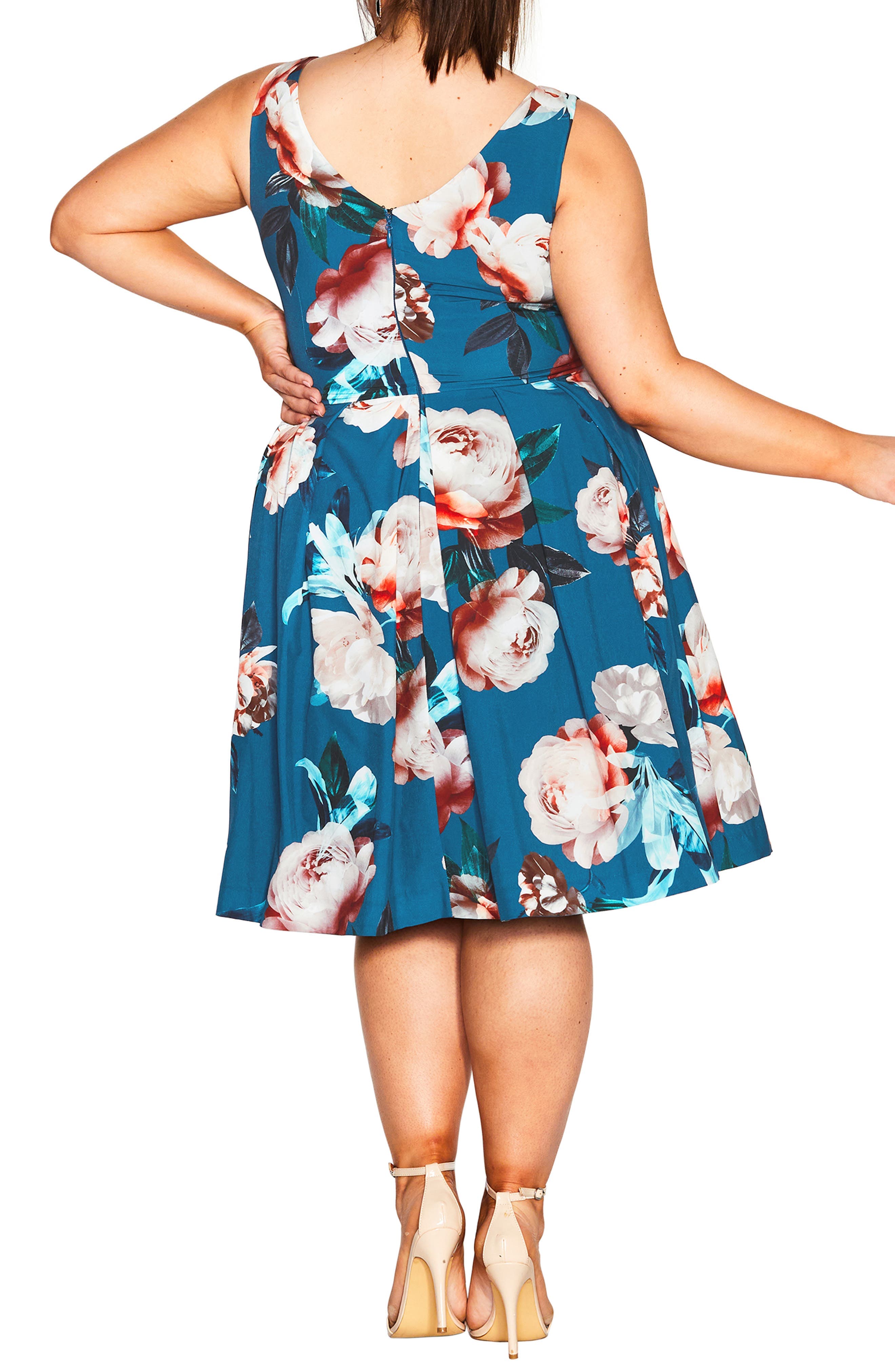 Sandra Floral A-Line Dress - image 2