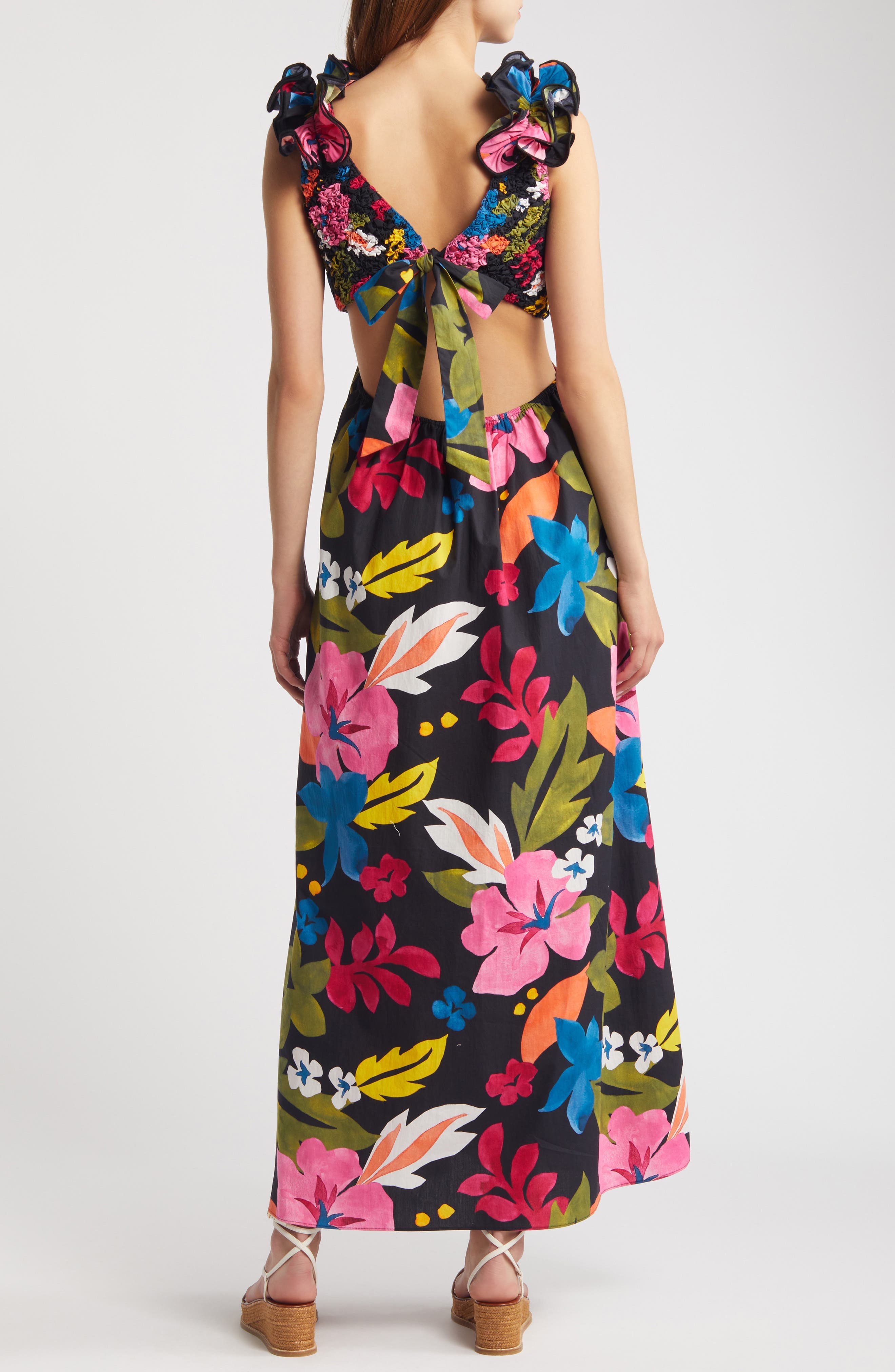 Zaira Floral Cotton Maxi Dress - image 2