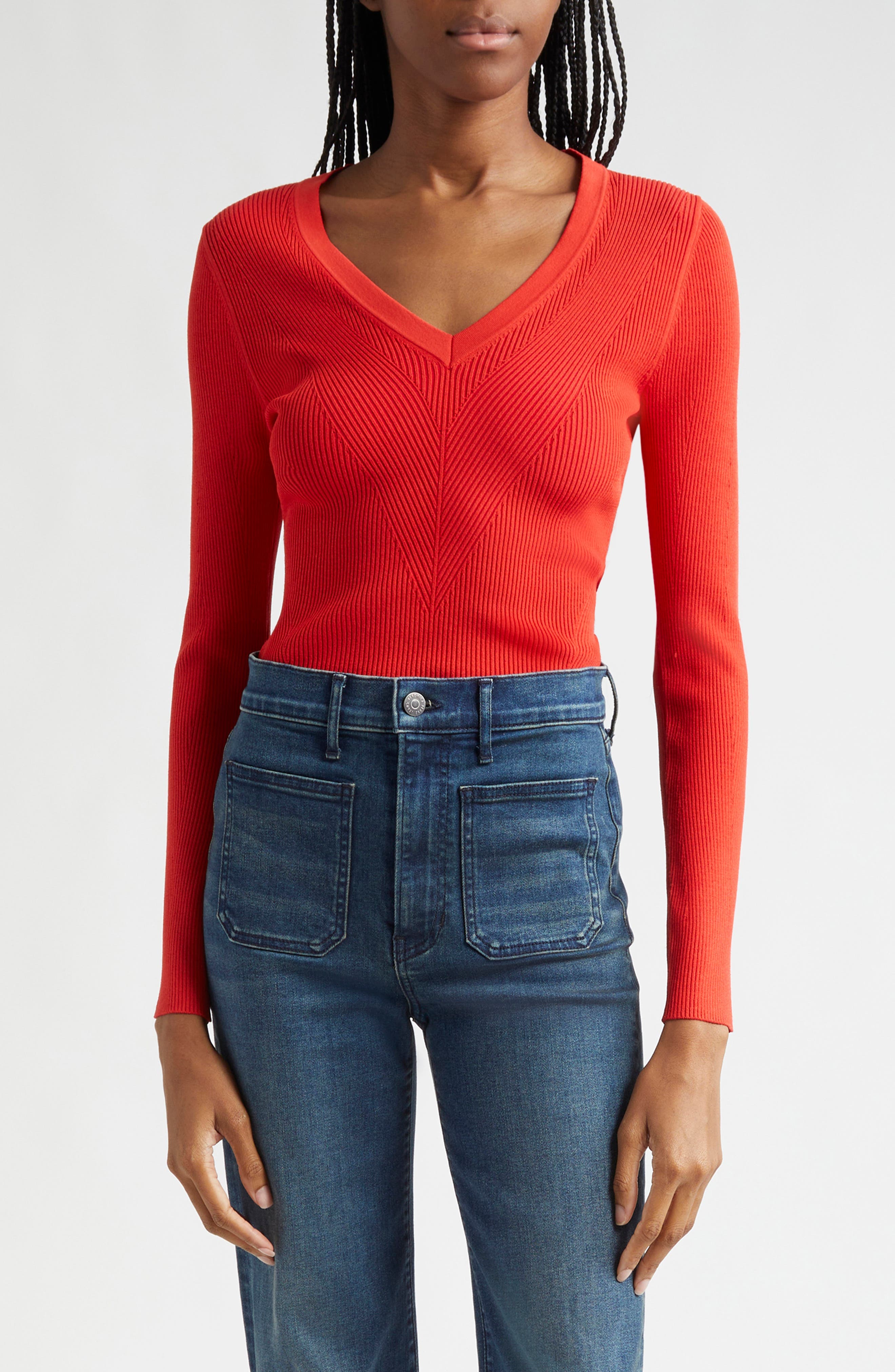 Callie V-Neck Sweater - image 1