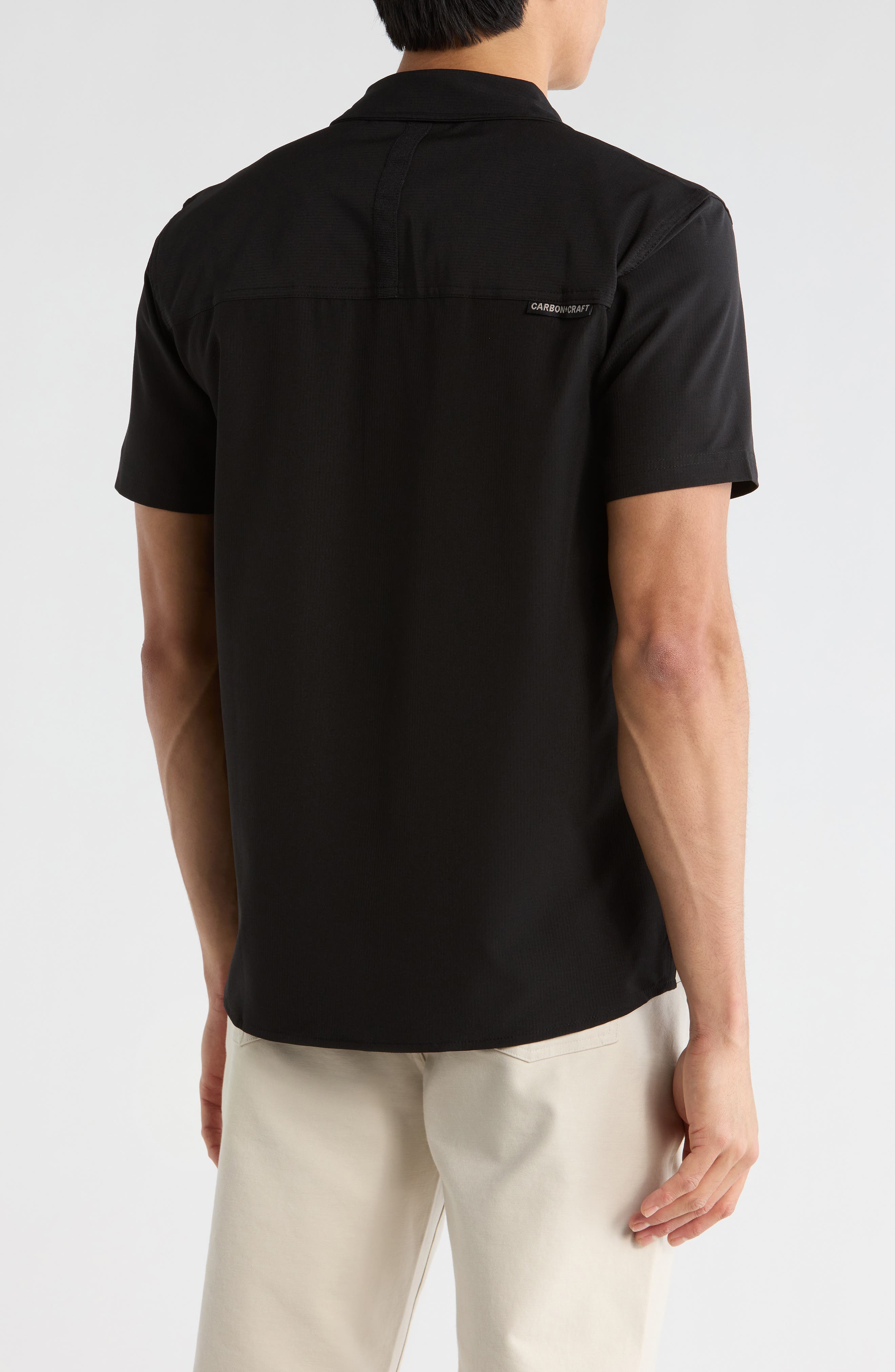 Water Resistant Technical Short Sleeve Button-Up Shirt - image 2
