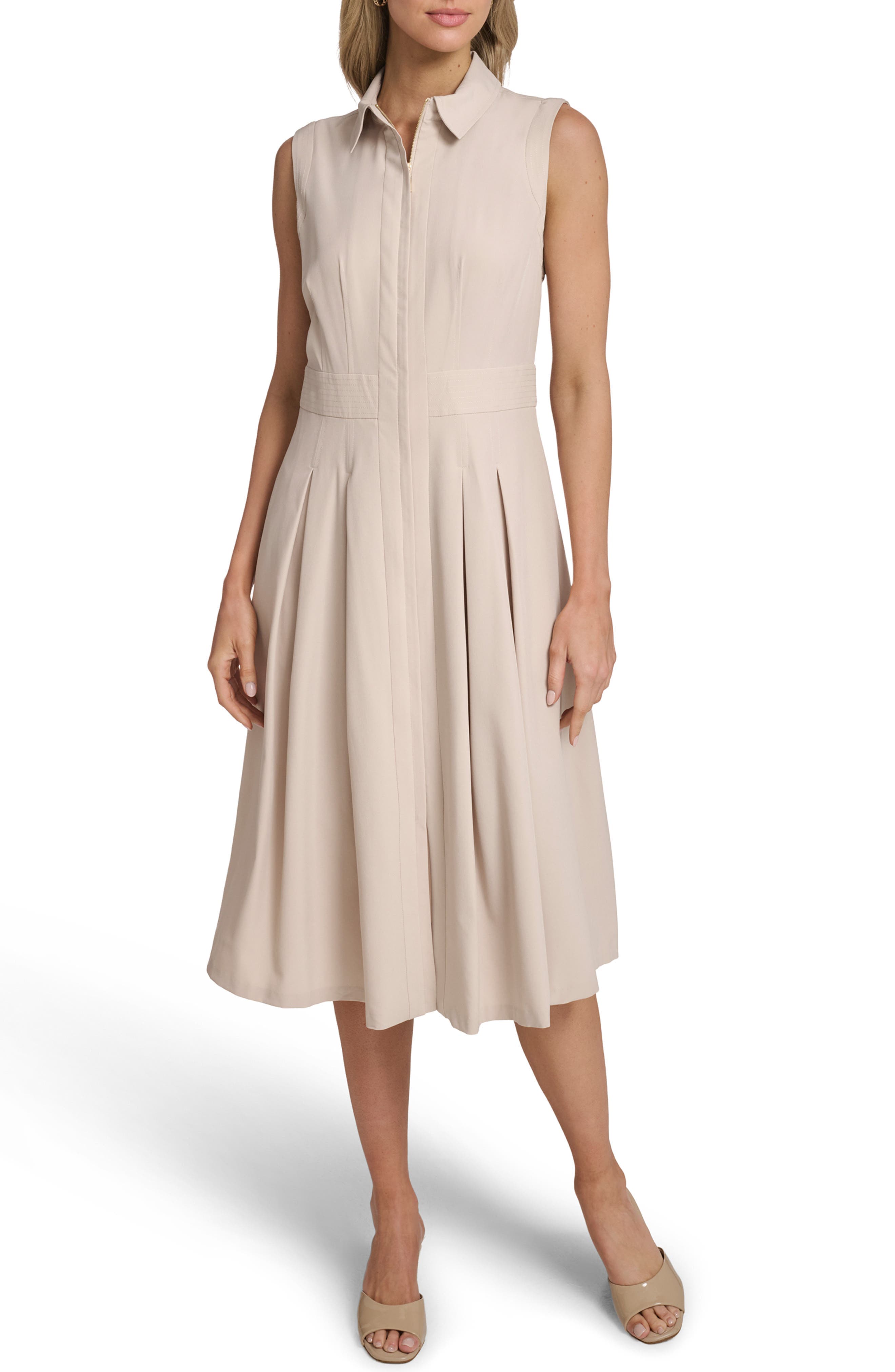 Commuter Sleeveless Shirtdress - image 1