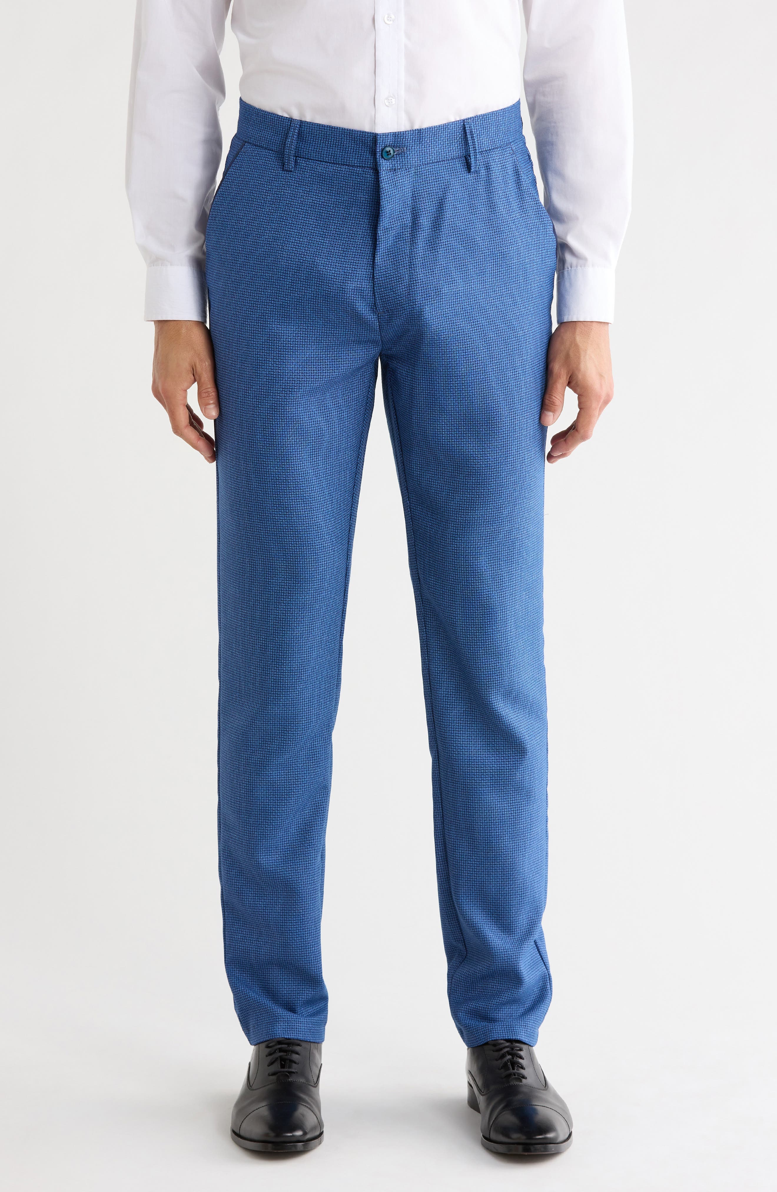 Plaid Straight Leg Trousers - image 1