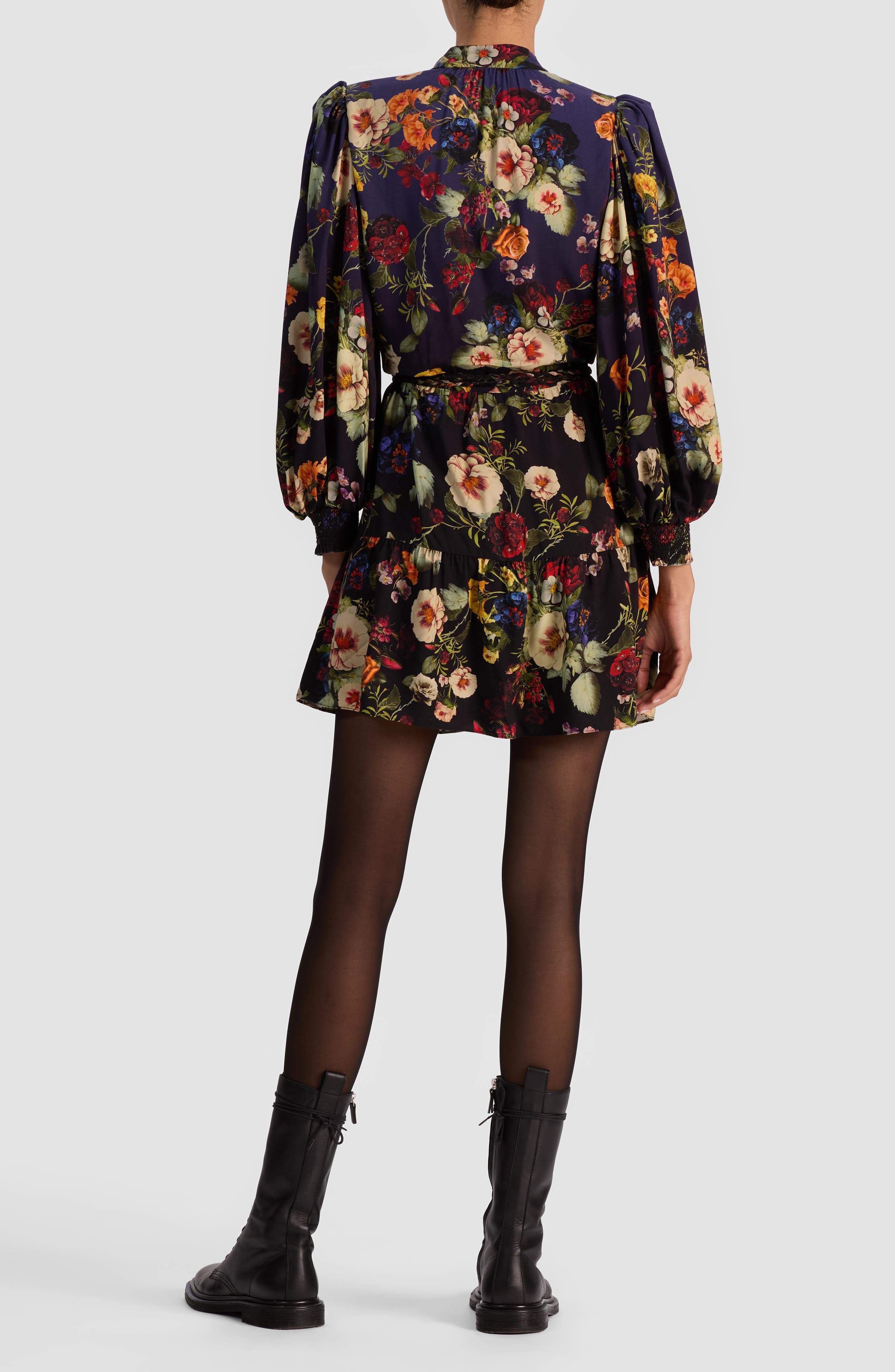 Antonette Long Sleeve Button-Up Minidress - image 2