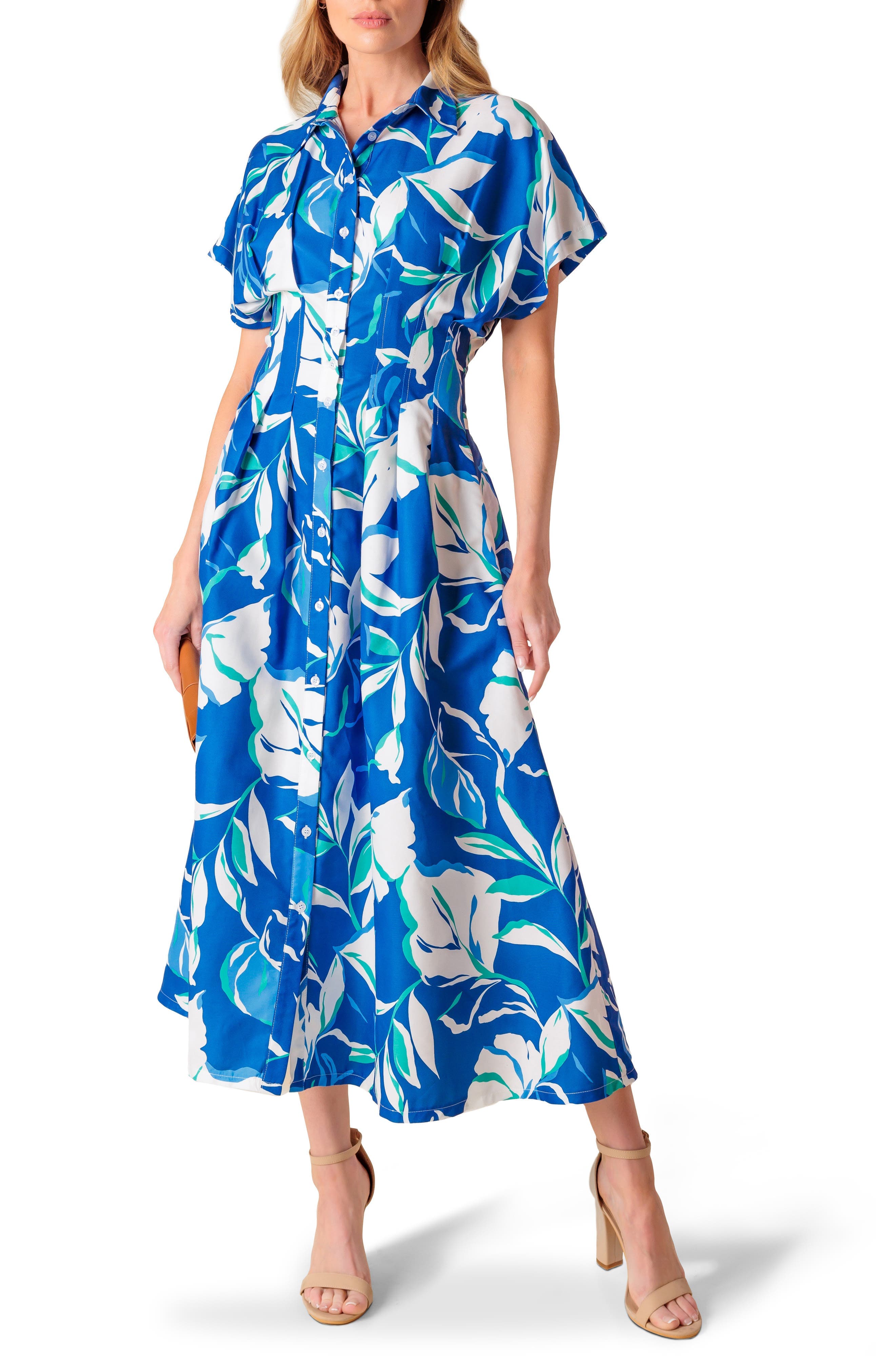 Short Sleeve Maxi Shirtdress - image 1
