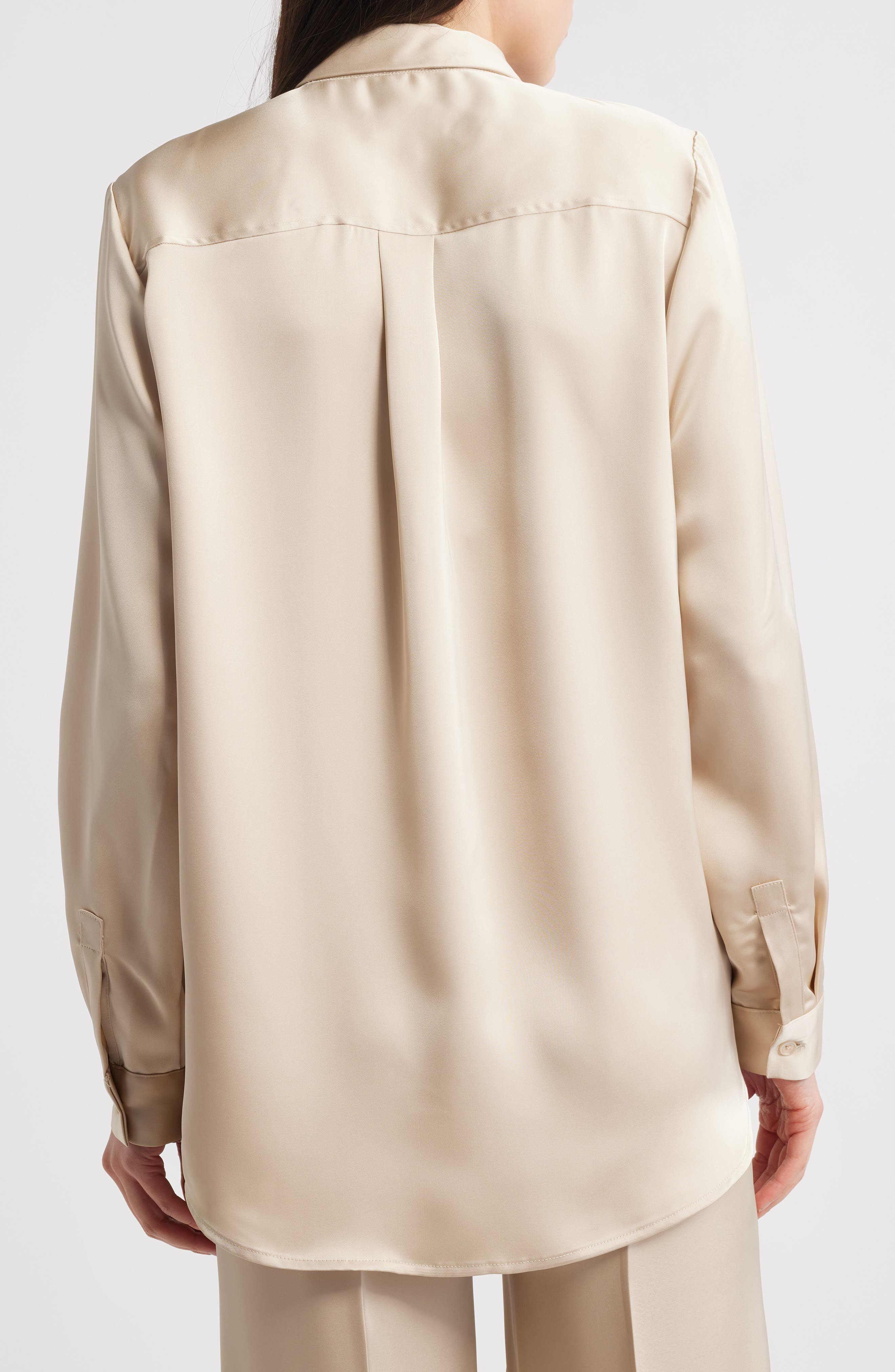 Satin Button-Up Shirt - image 2