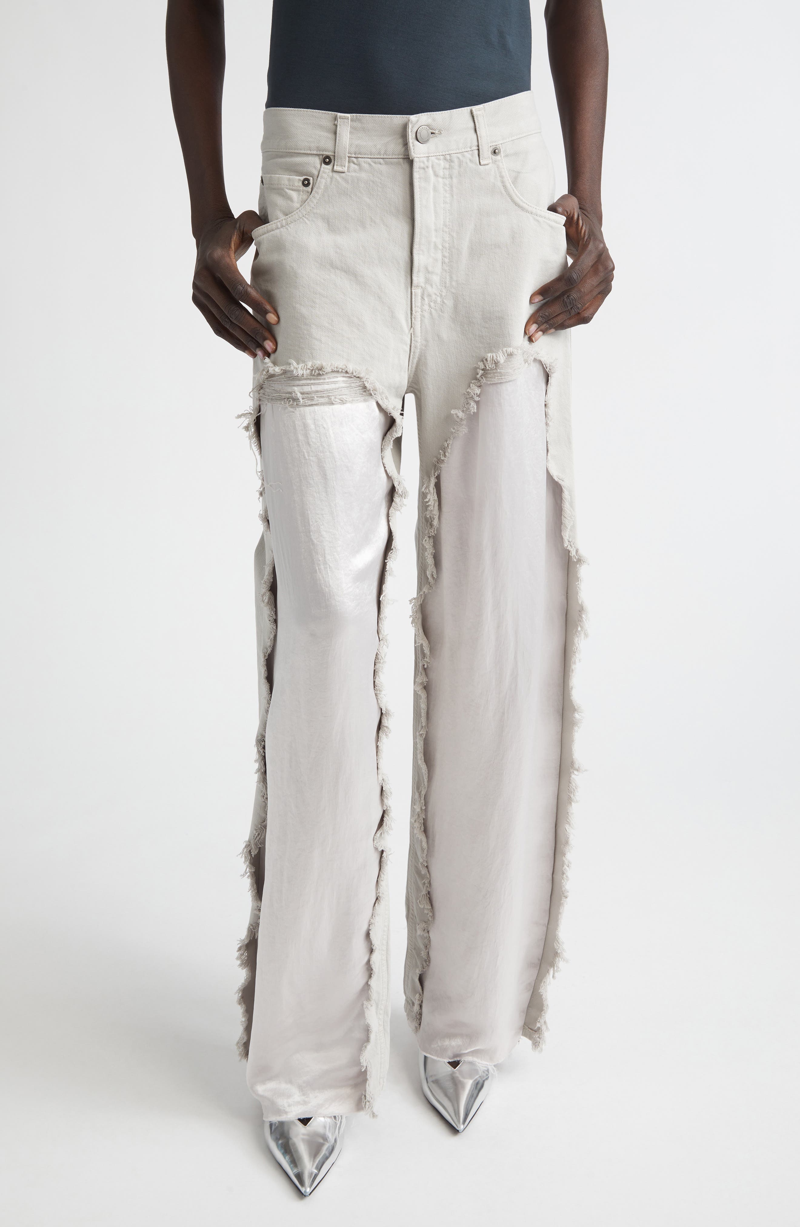 Bonnie Destroyed Wide Leg Jeans