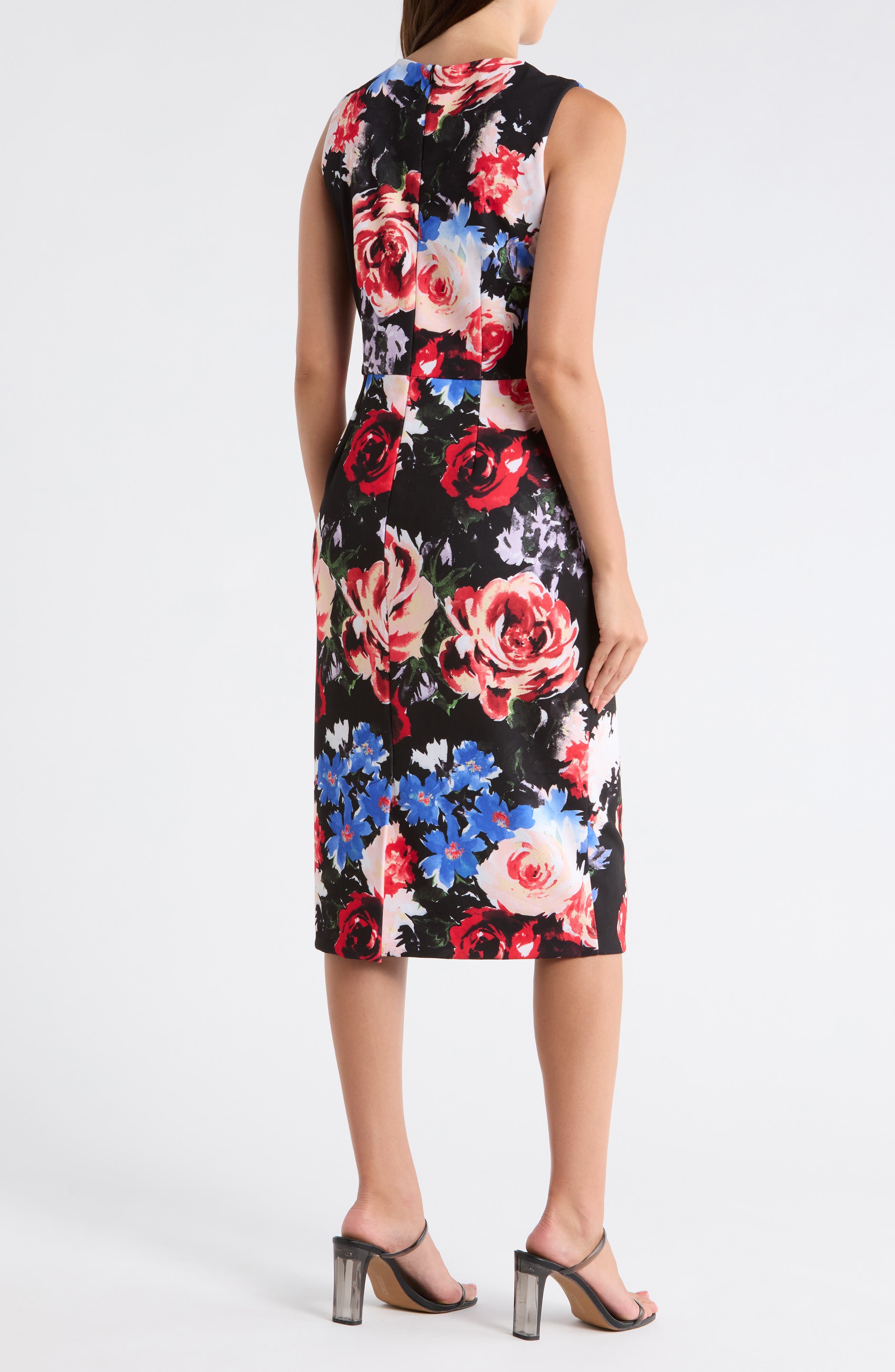 Floral Twist Front A-Line Dress - image 2