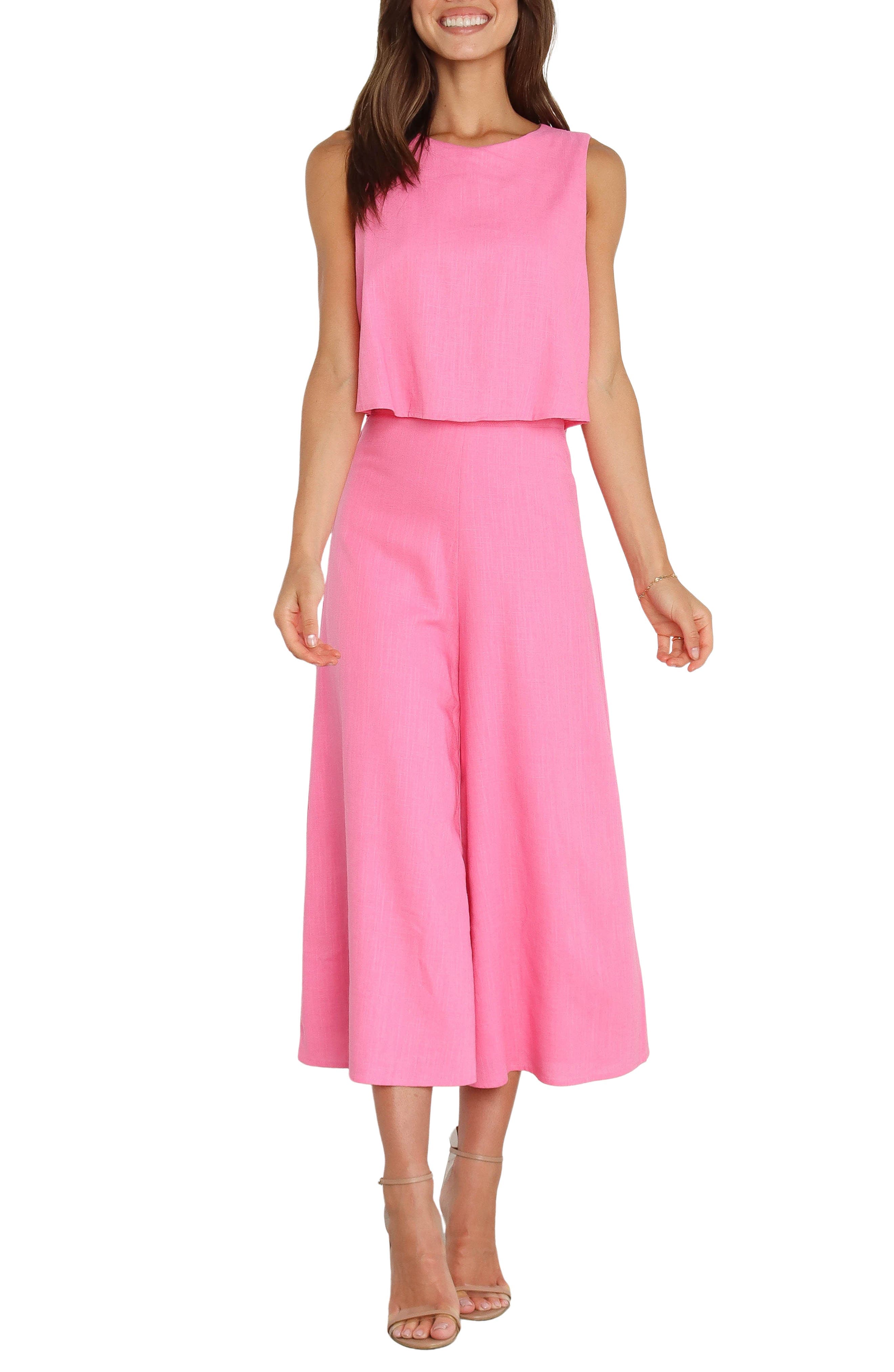 Sleeveless Popover Wide Leg Jumpsuit - image 1