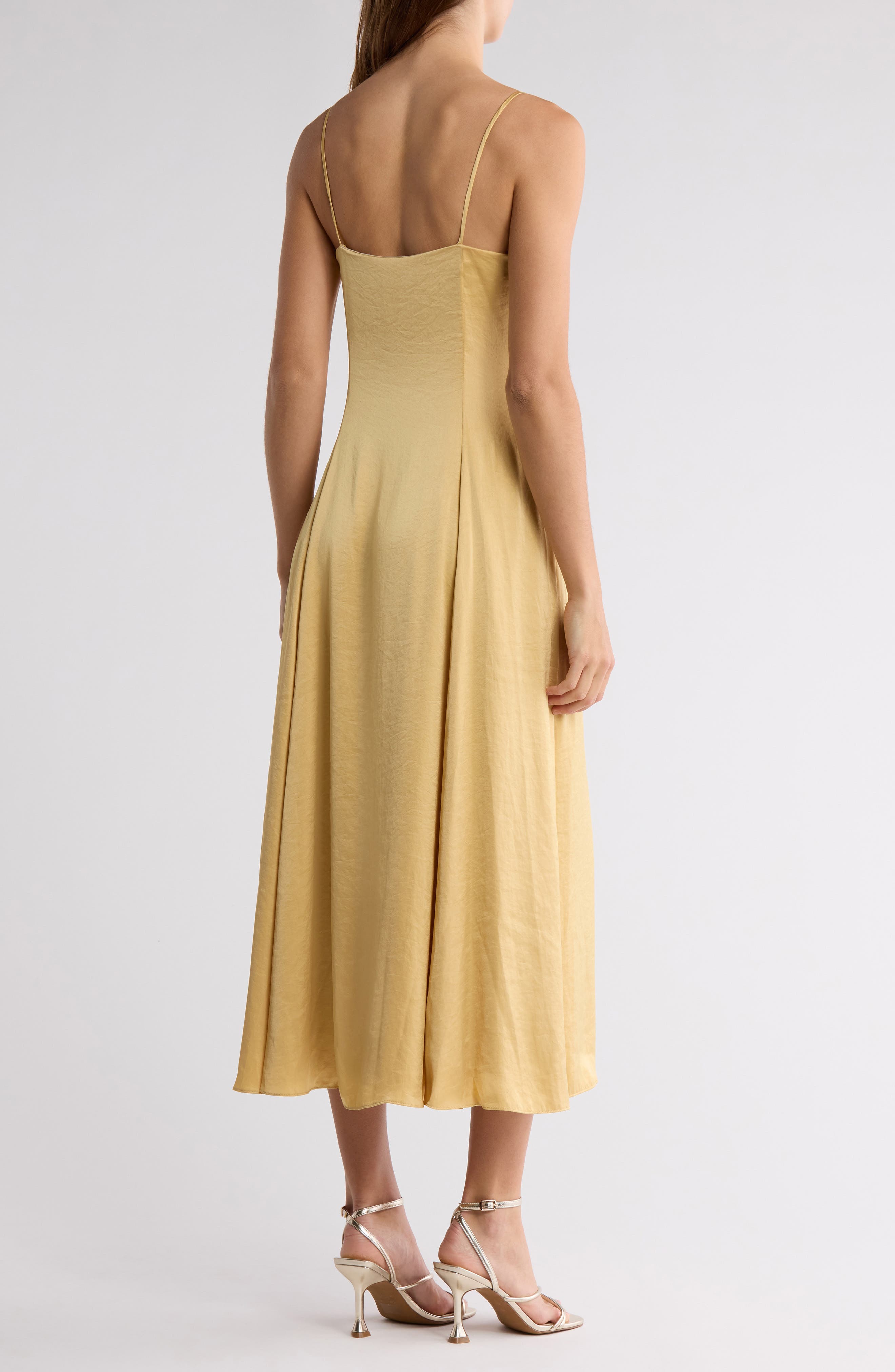 Cami Crushed Satin Dress - image 2