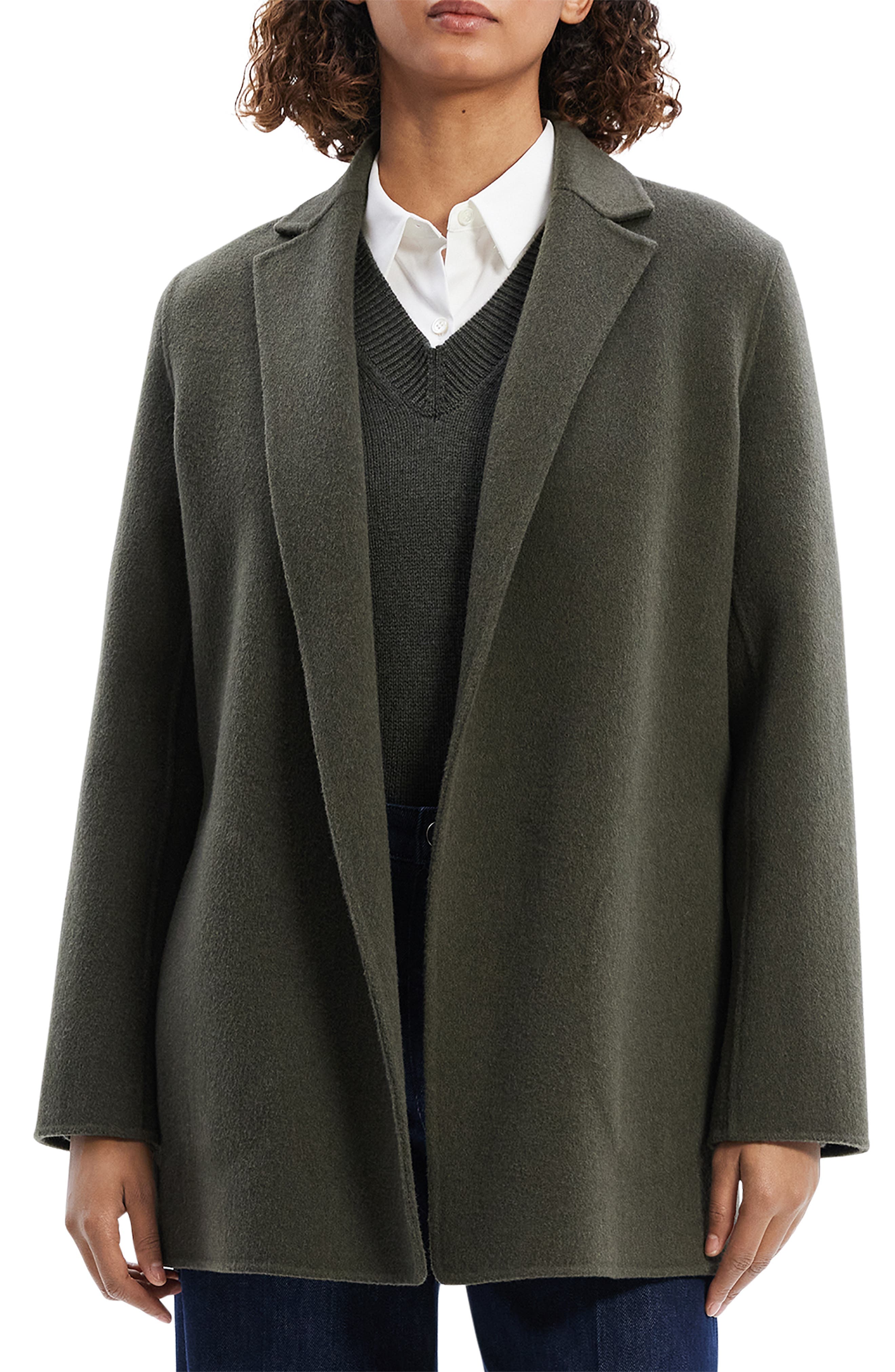 Open Front Wool Blend Blazer - image 1