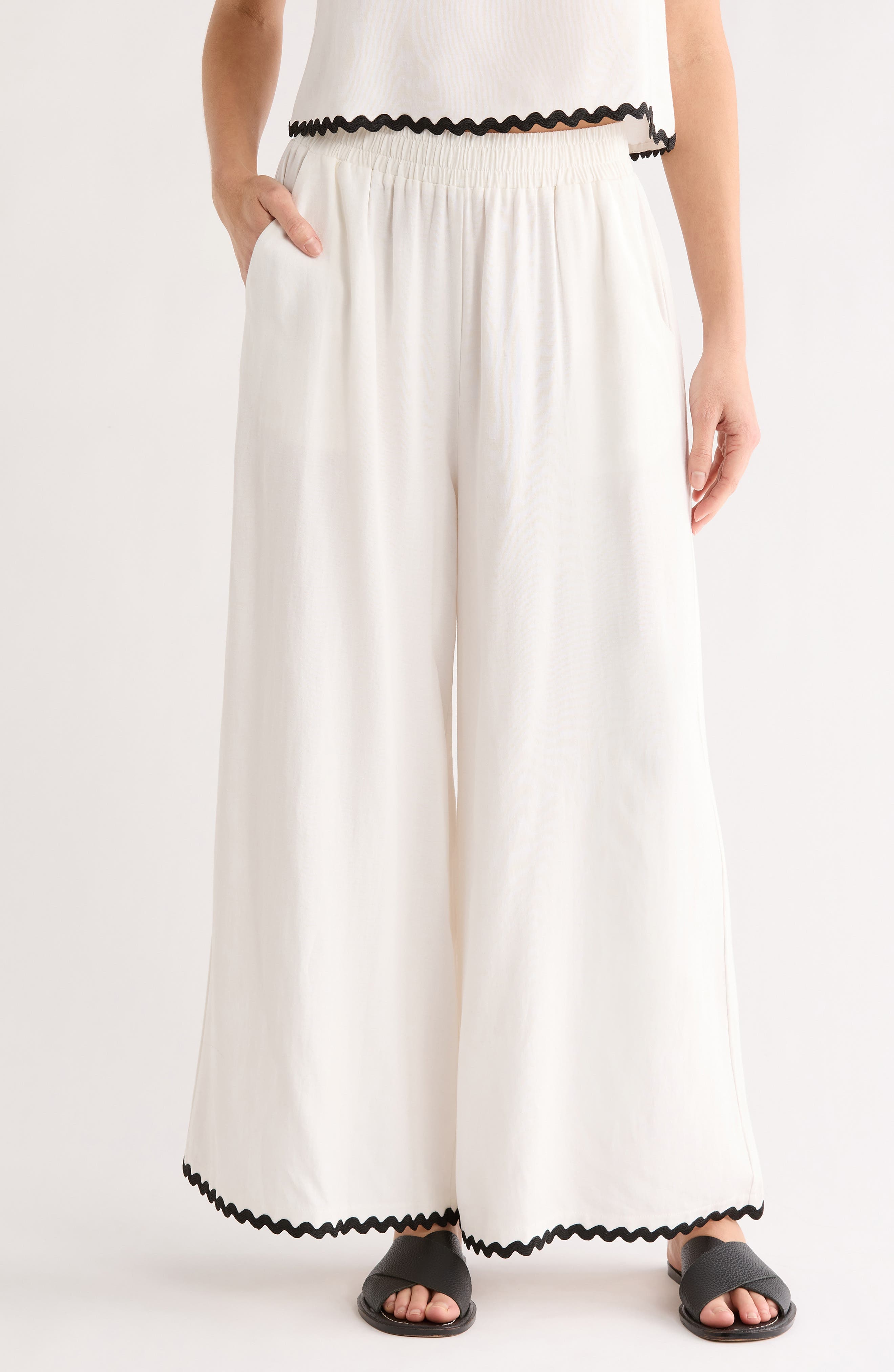 Pull-On Wide Leg Pants - image 1