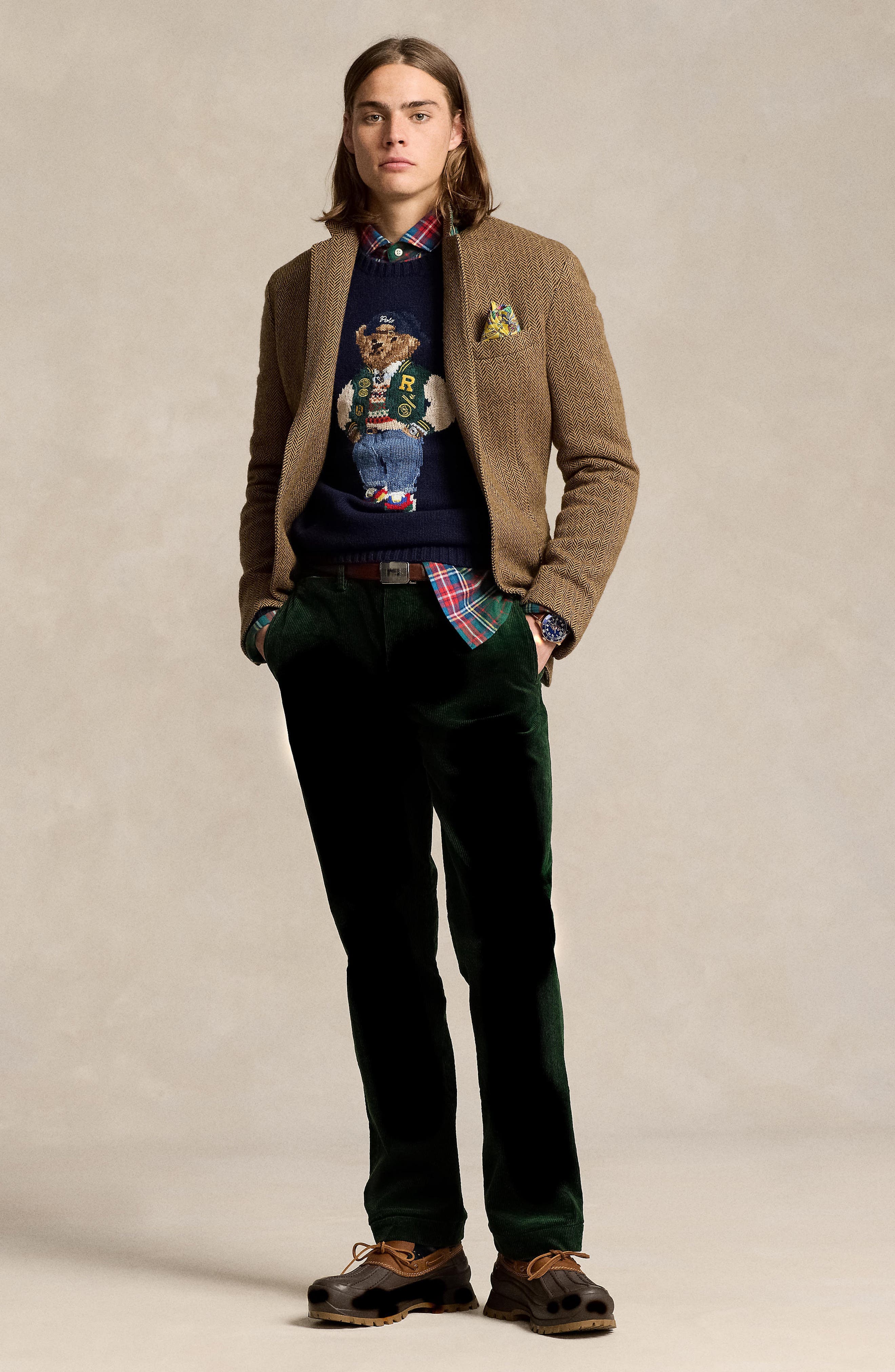 Straight Fit Stretch Corduroy Chinos - image 2
