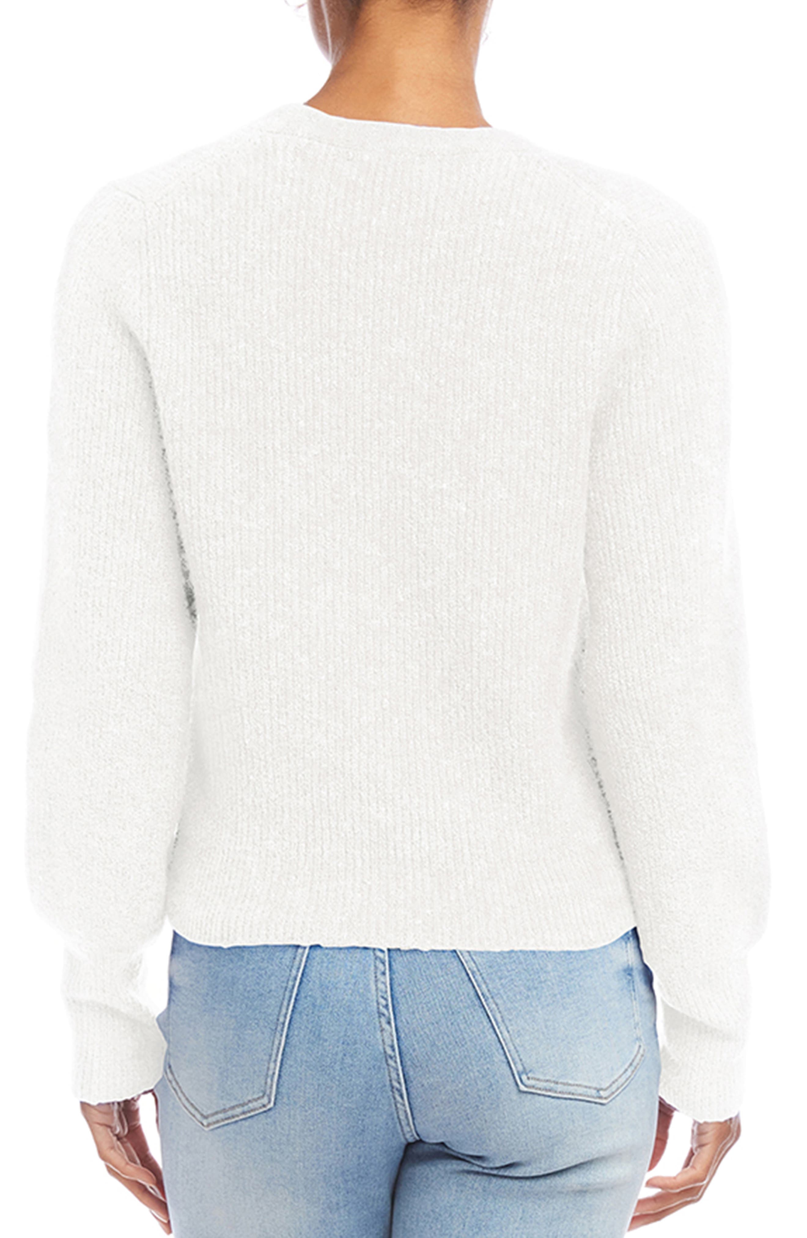 V-Neck Rib Cardigan - image 2
