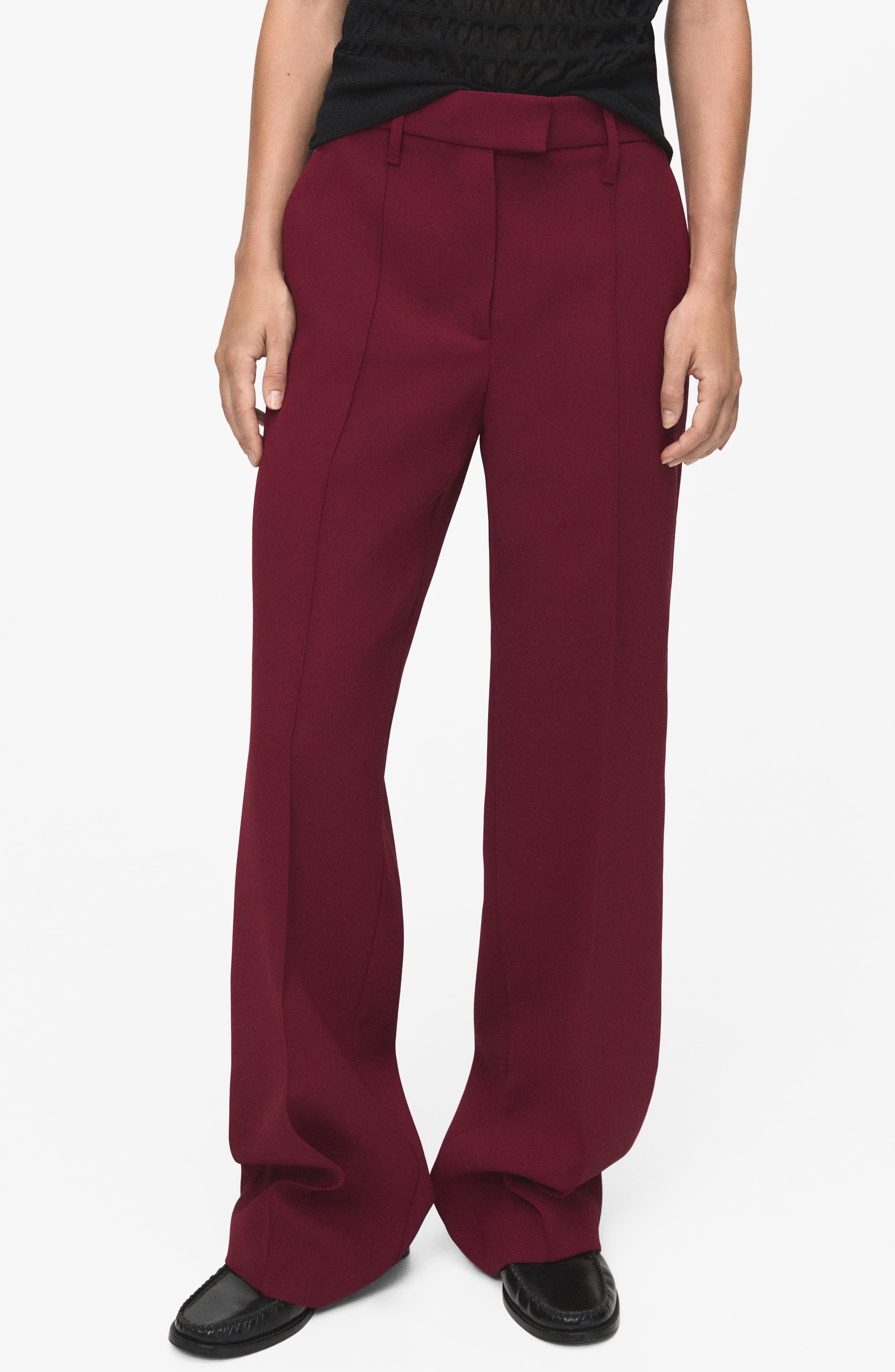 Seamed Straight Leg Pants - image 1
