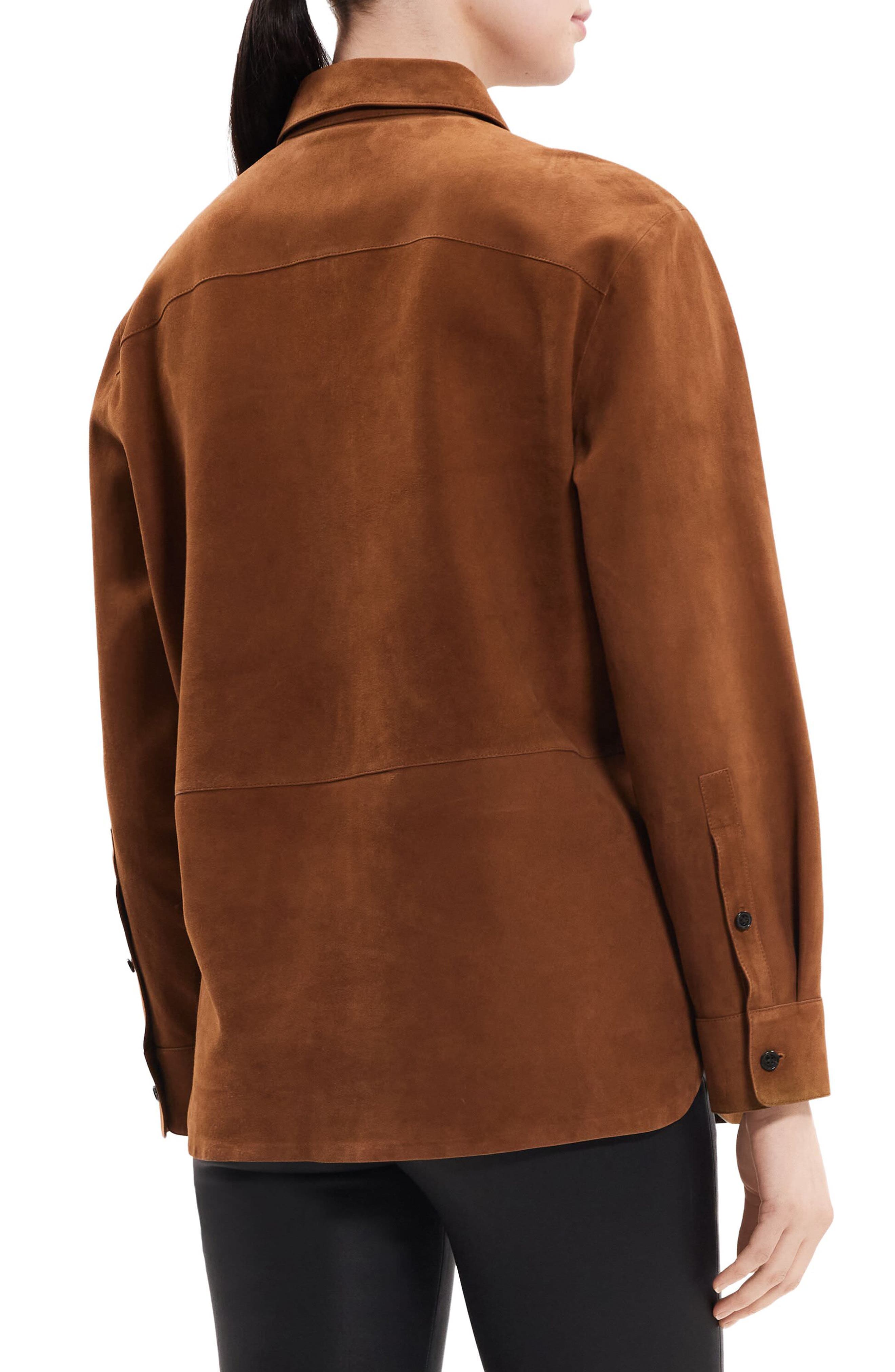 Classic Suede Button-Up Shirt - image 2