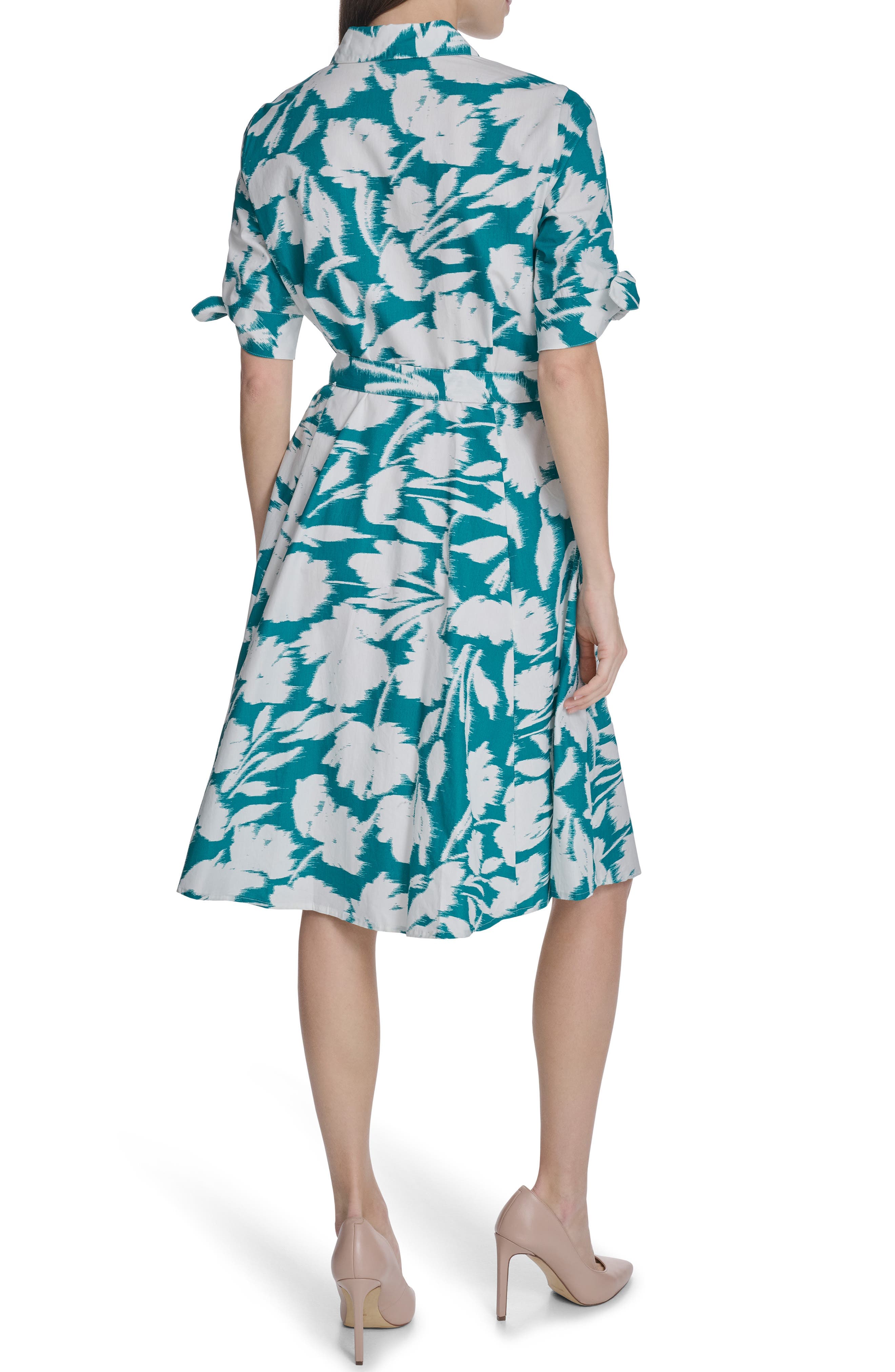 Short Sleeve Cotton Shirtdress - image 4