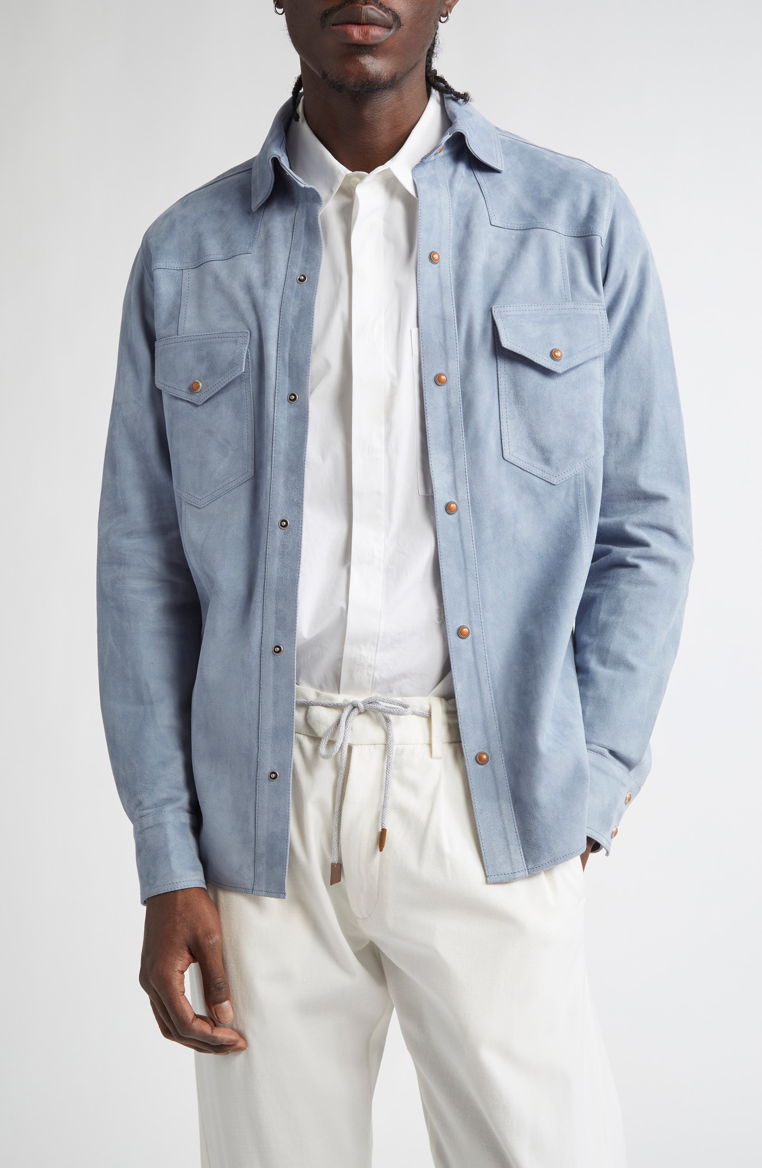 Texas Suede Snap-Up Shirt - image 1