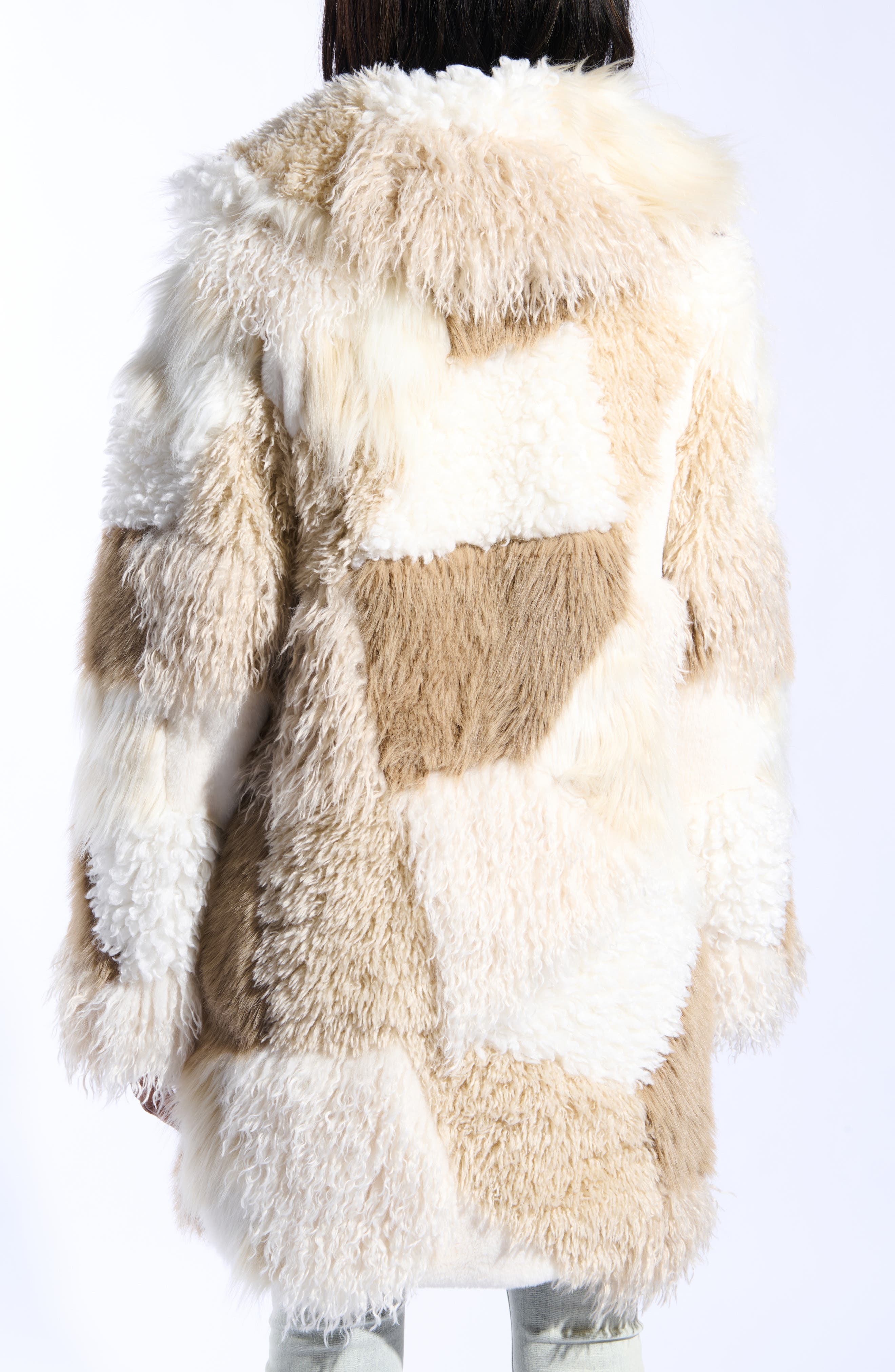 Taher Hooded Faux Fur Coat - image 2