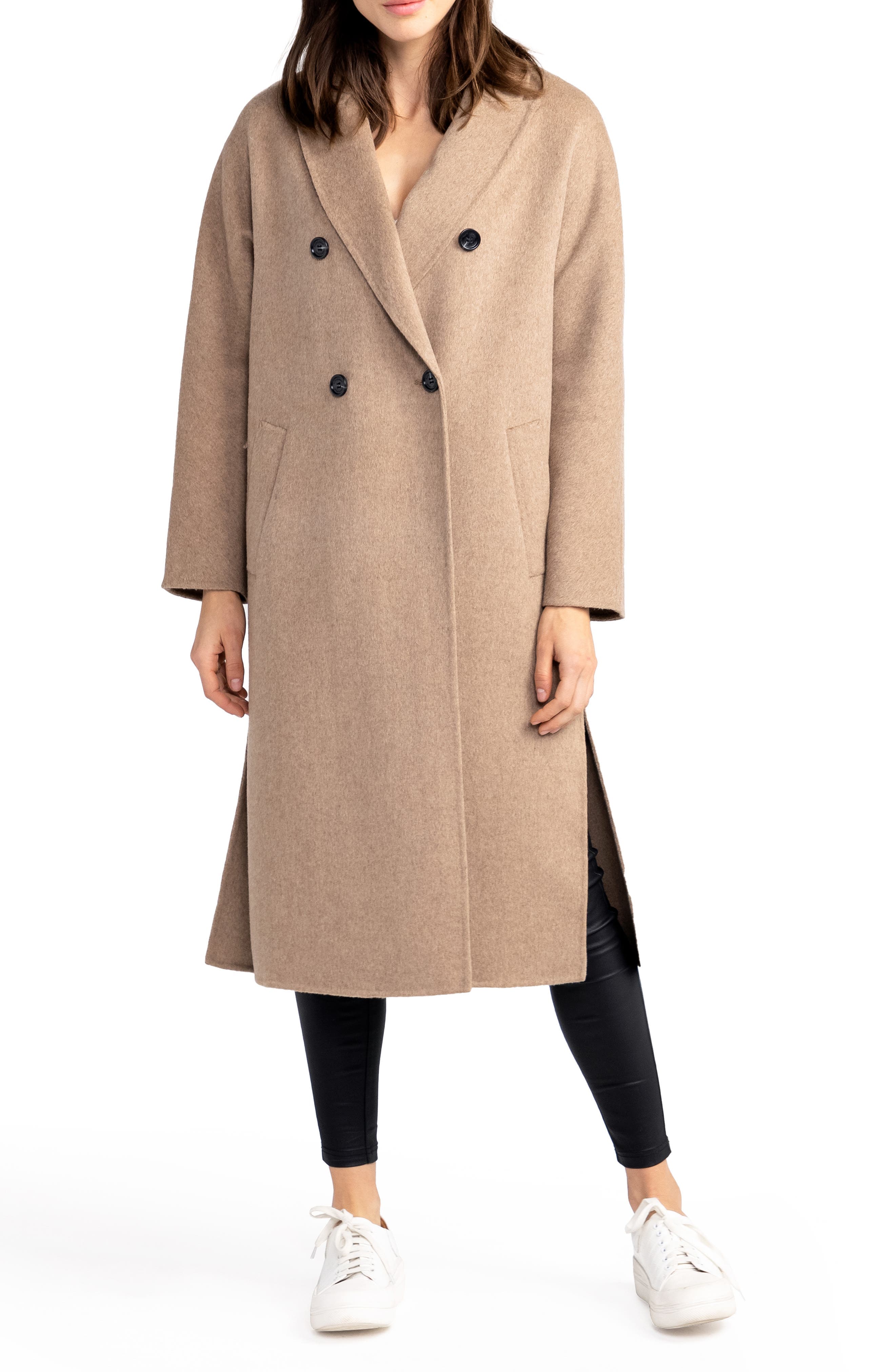 Guest List Oversize Double Breasted Wool Blend Coat - image 1