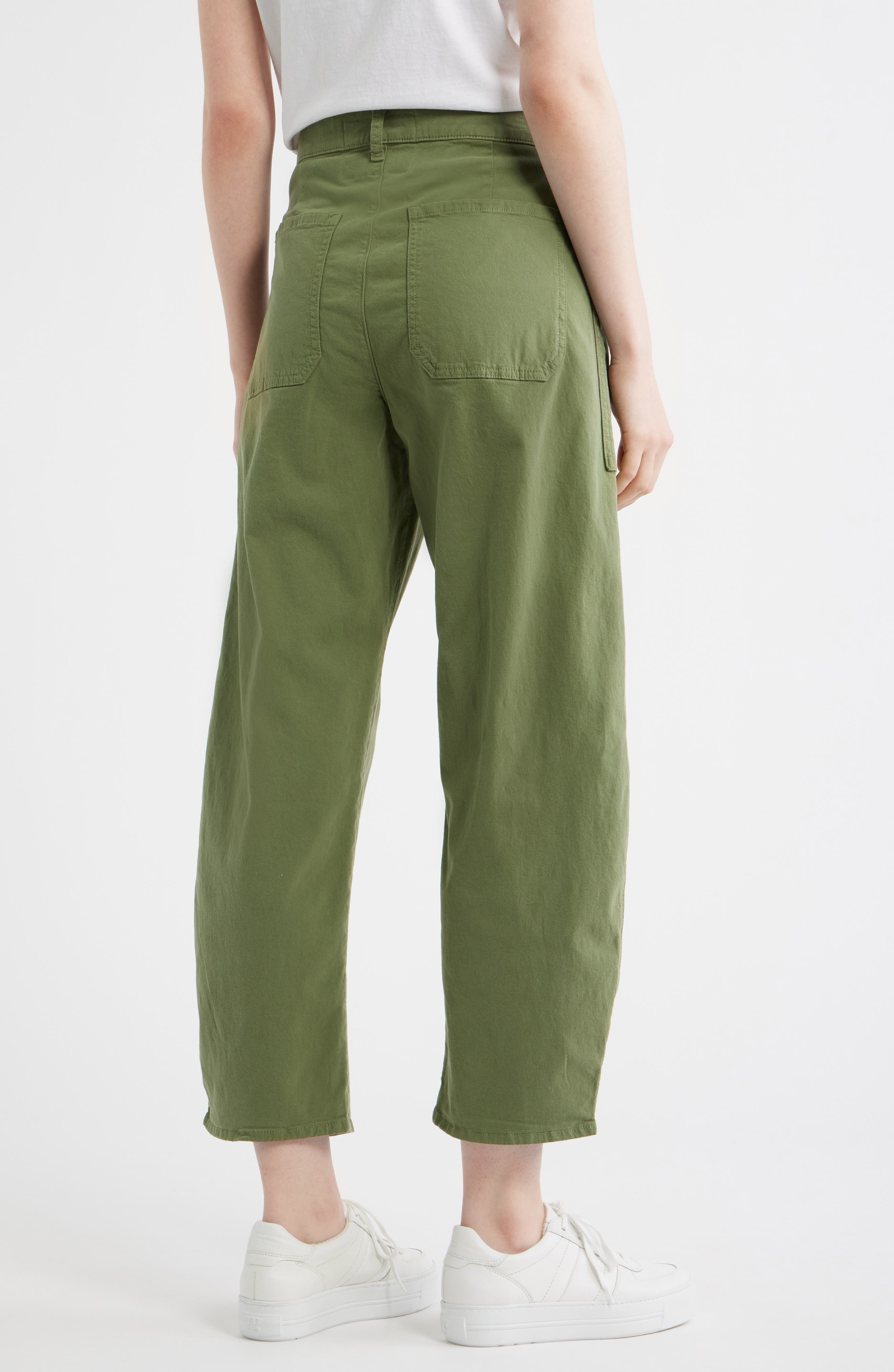 Bray Barrel Leg Cotton Twill Pants - image 2