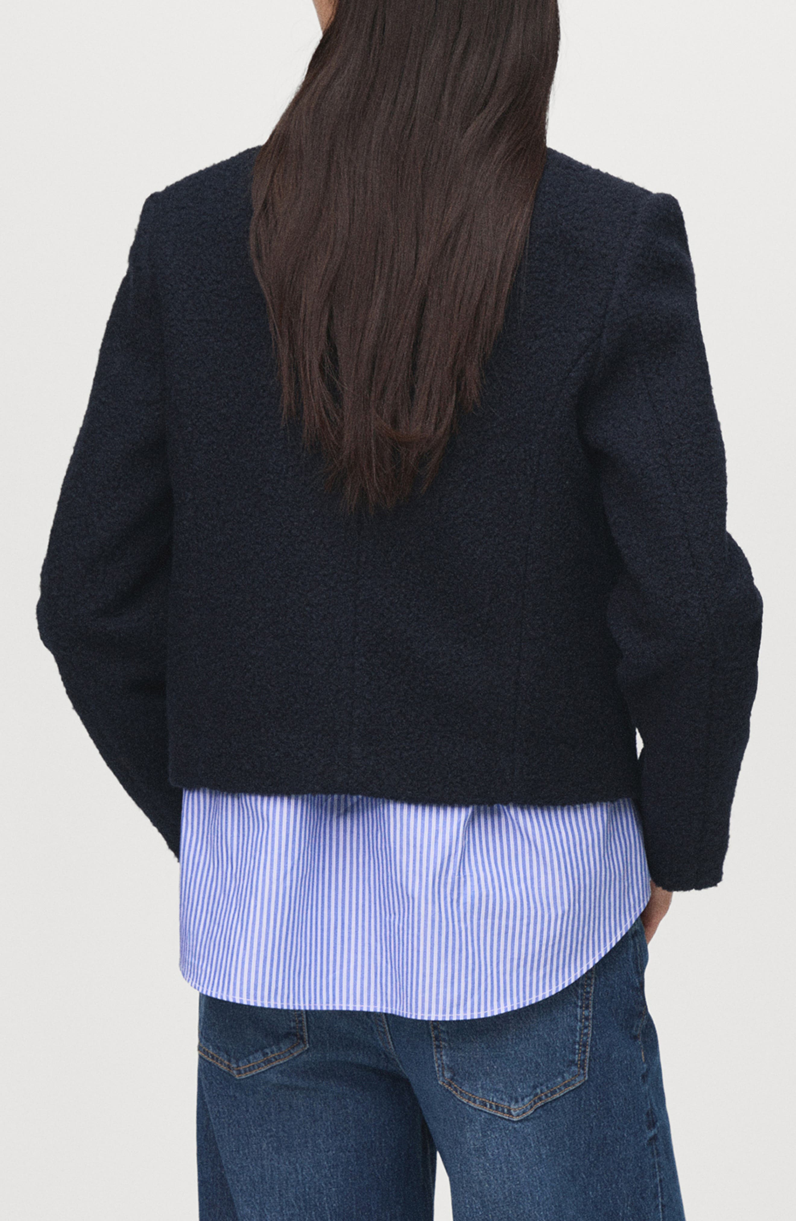 Boucle Crop Jacket - image 2