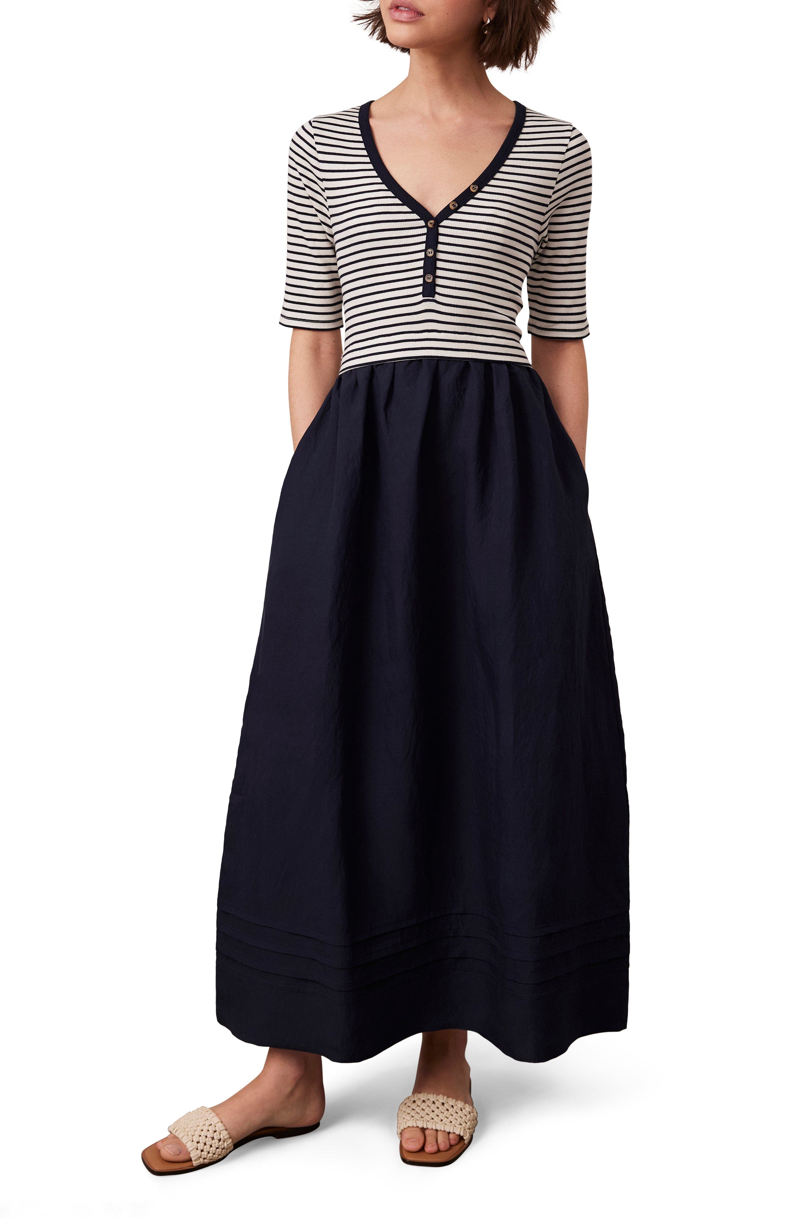 Woven Mix Dress - image 1