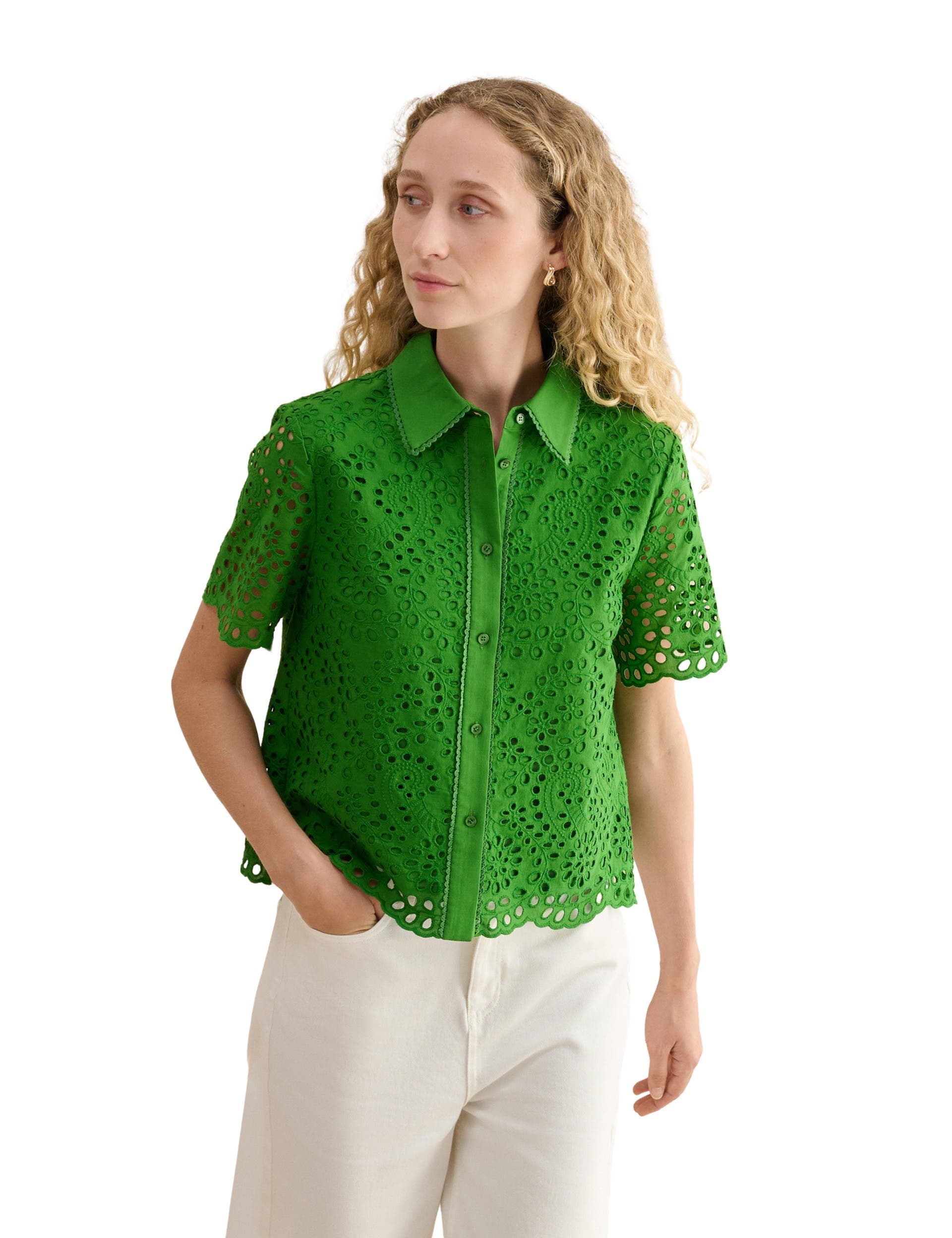 Caroline Short Sleeve Loose Fit Shirt - image 1