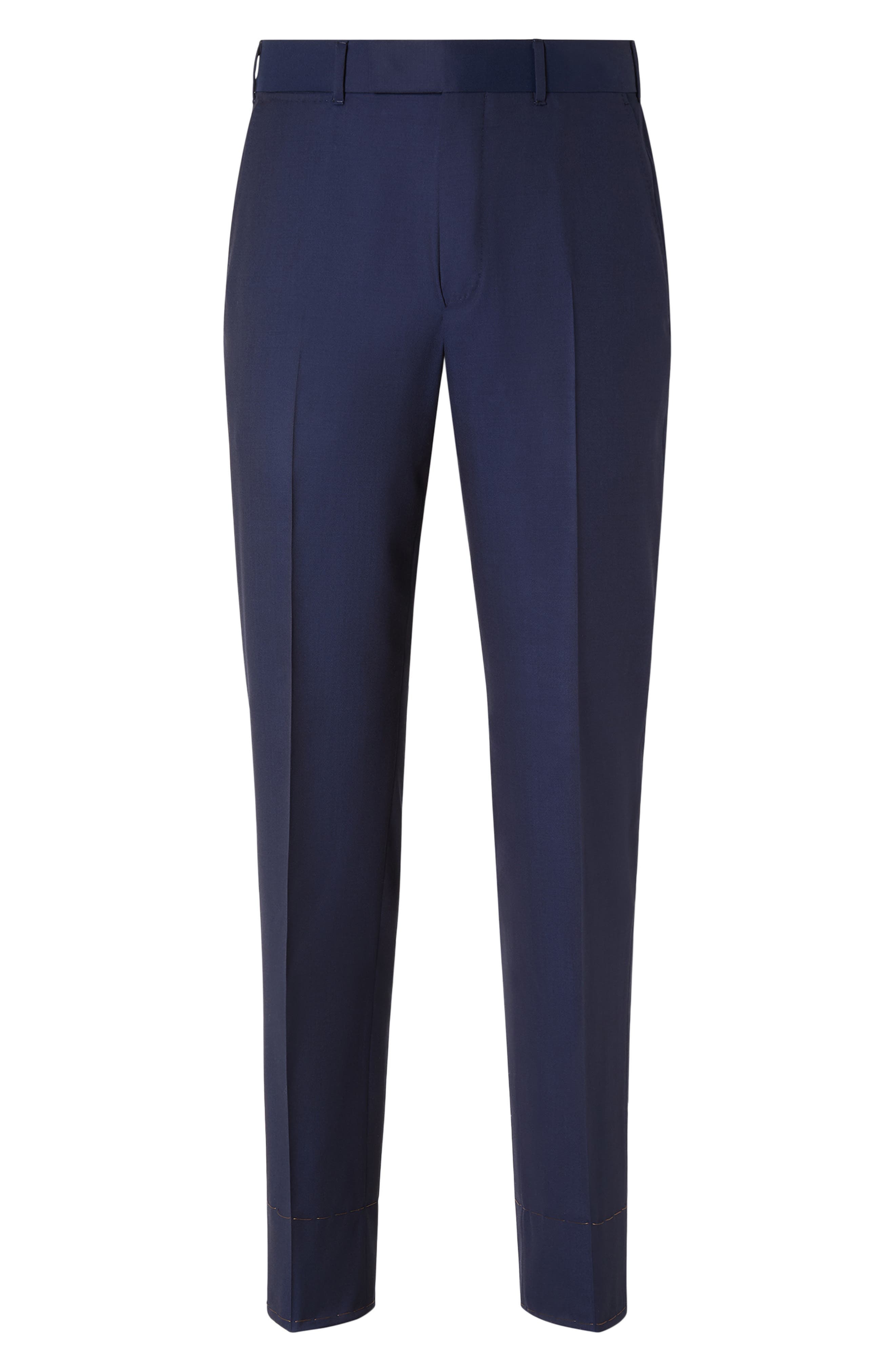 Couture Flat Front Centoventimila Wool Pants