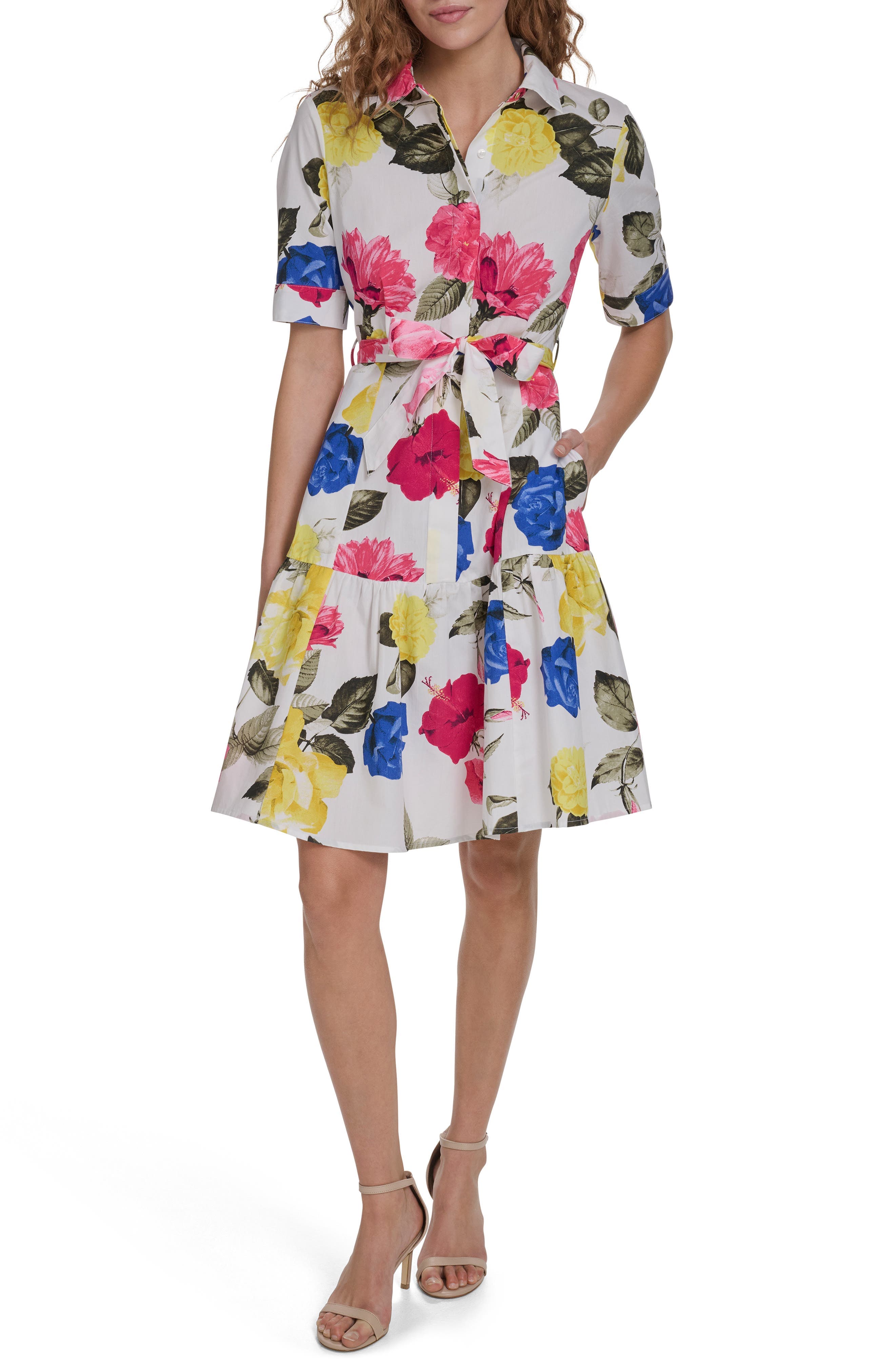 Short Sleeve Shirtdress - image 1