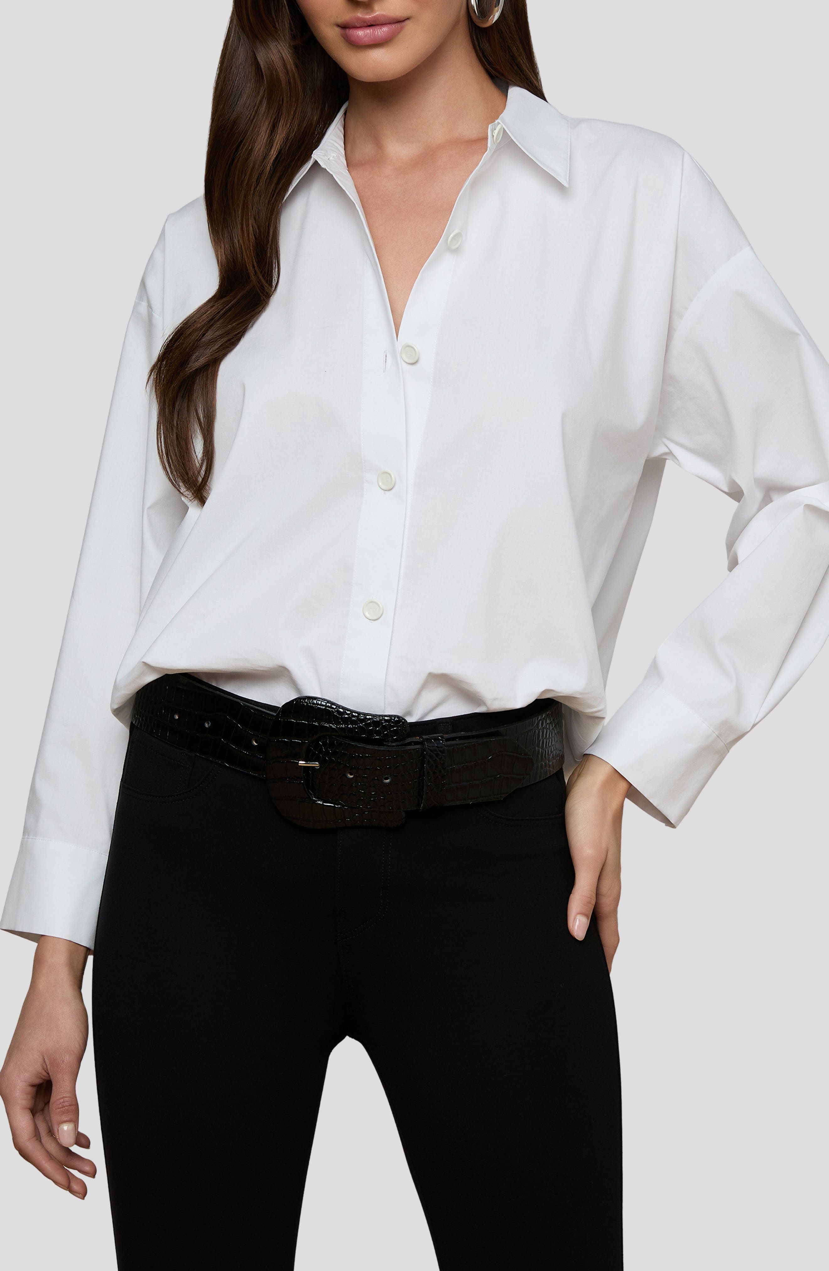 Rylie Relaxed Fit Organic Cotton Blend Button-Up Shirt - image 1