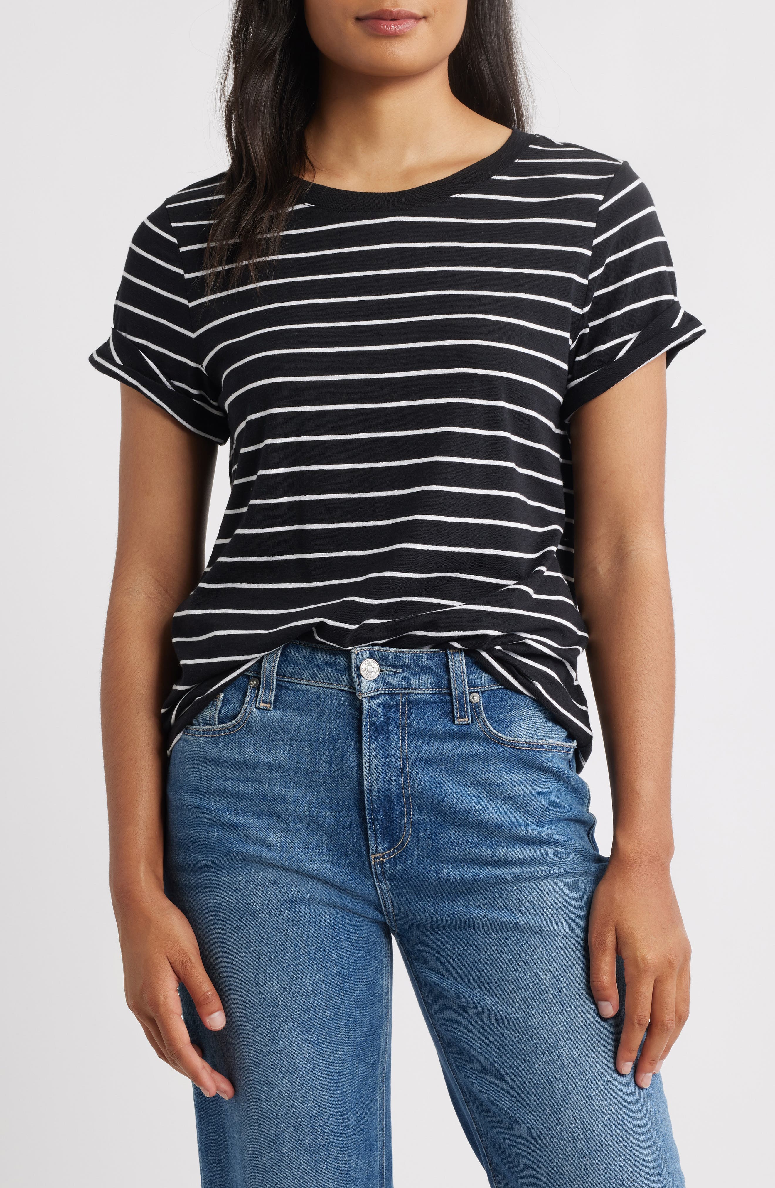 Abstract Print Cotton Blend T-Shirt - image 1