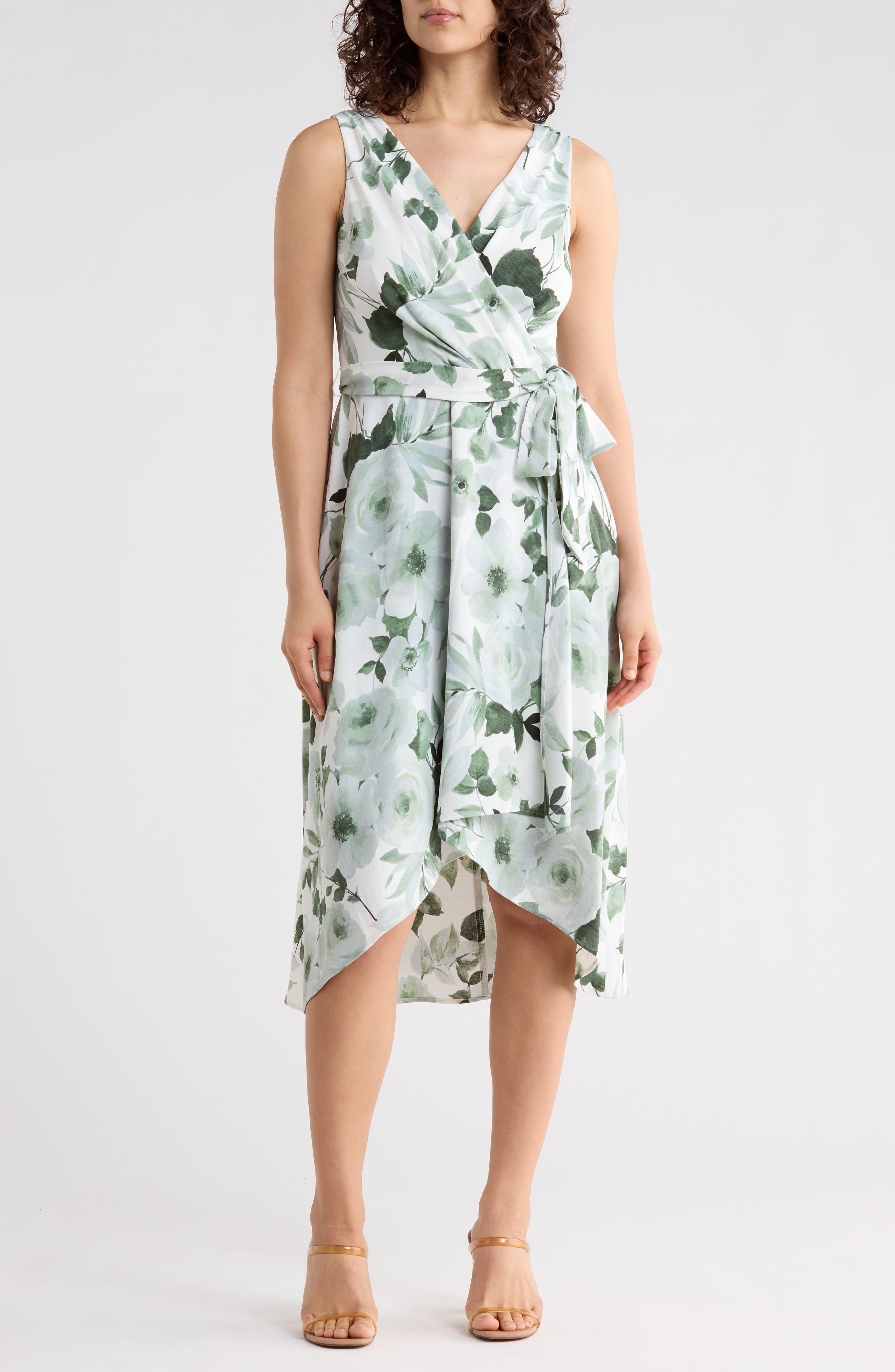 Tie Waist High Low Dress - image 1