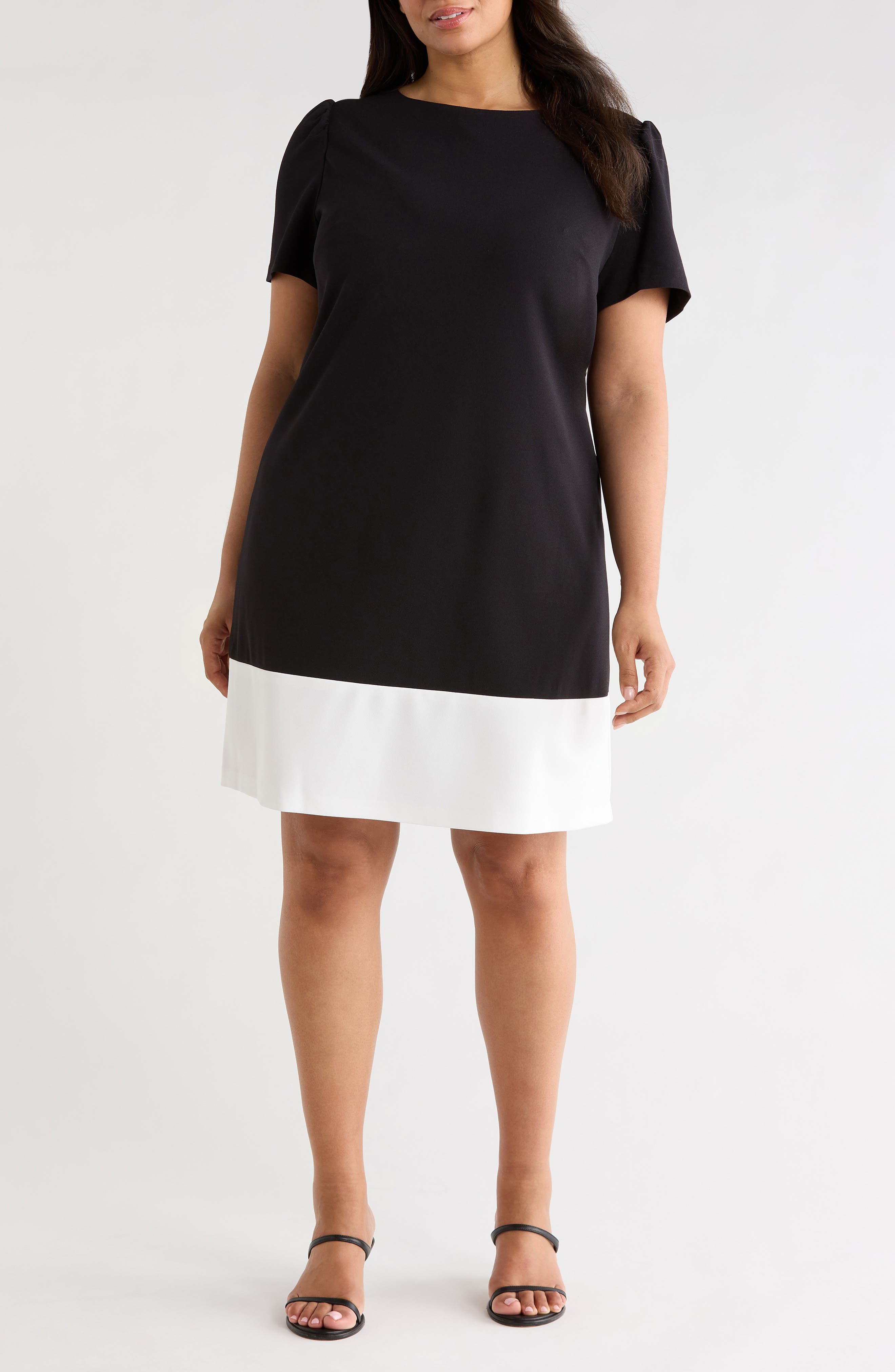 Colorblock Shift Dress - image 1