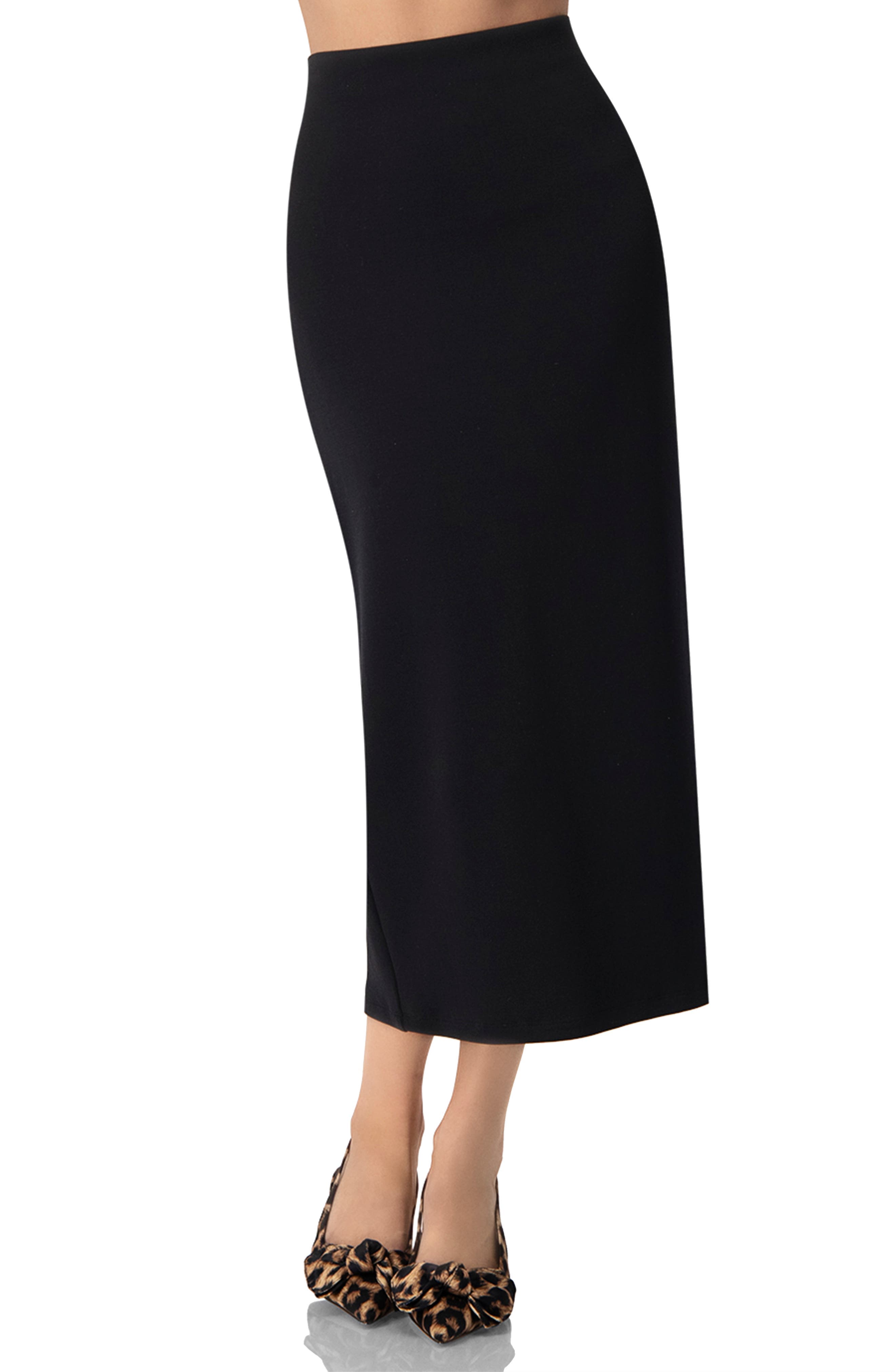 Black Midi Skirt - image 1