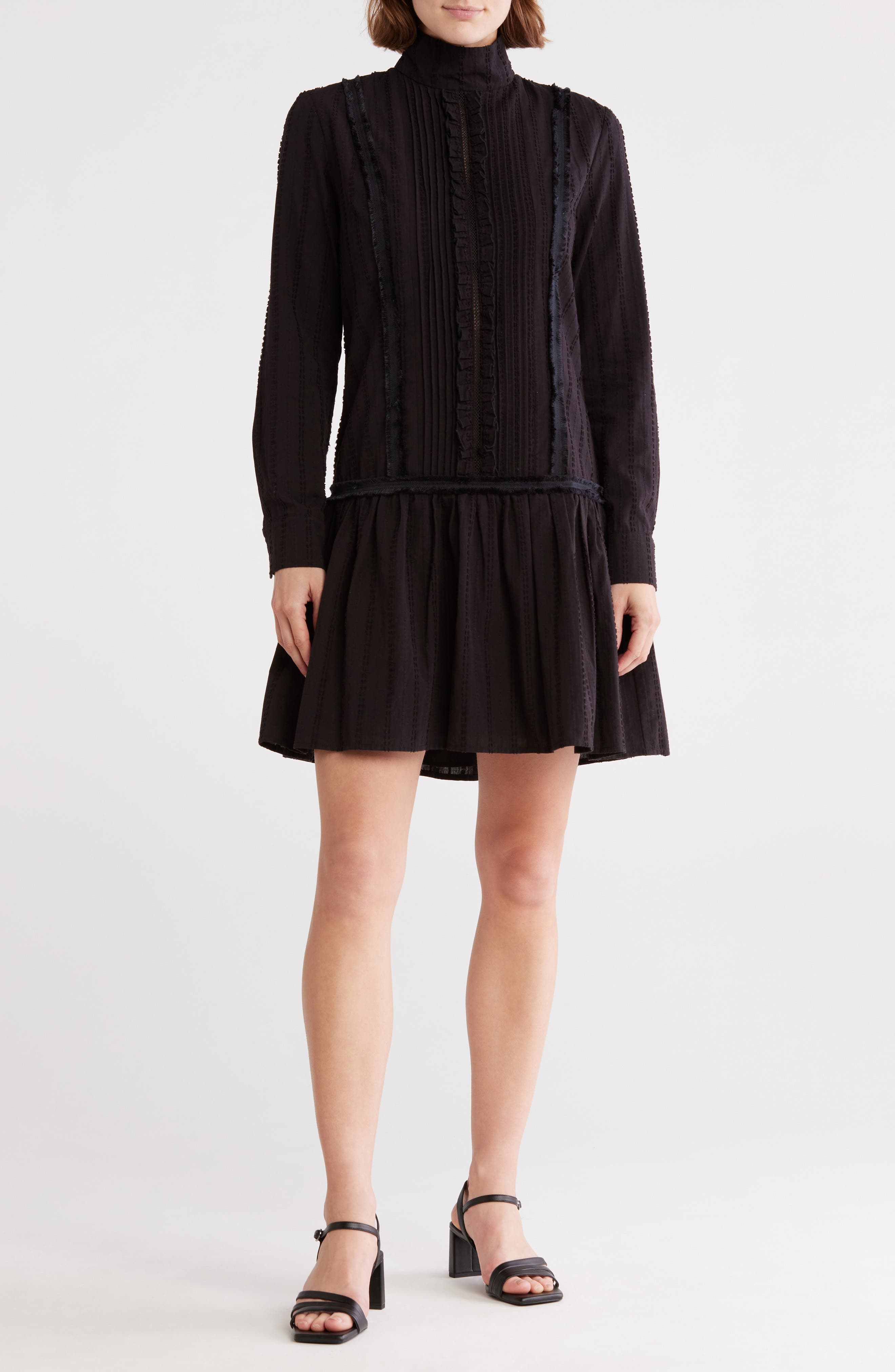 Sara Dropwaist Long Sleeve Dress - image 1