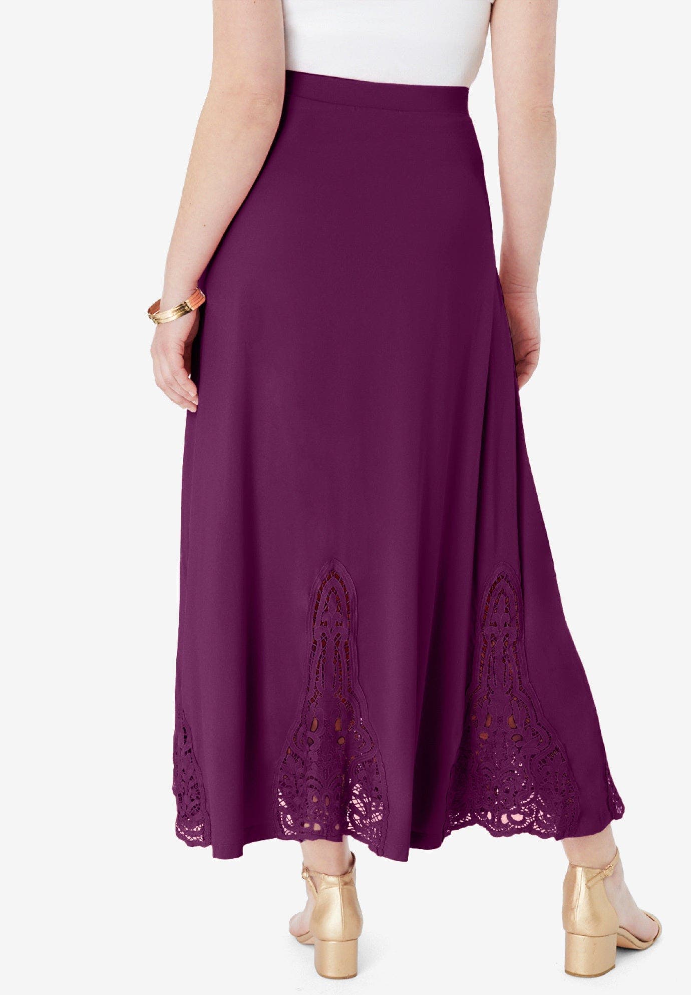 Ultrasmooth Fabric Lace Maxi Skirt - image 4