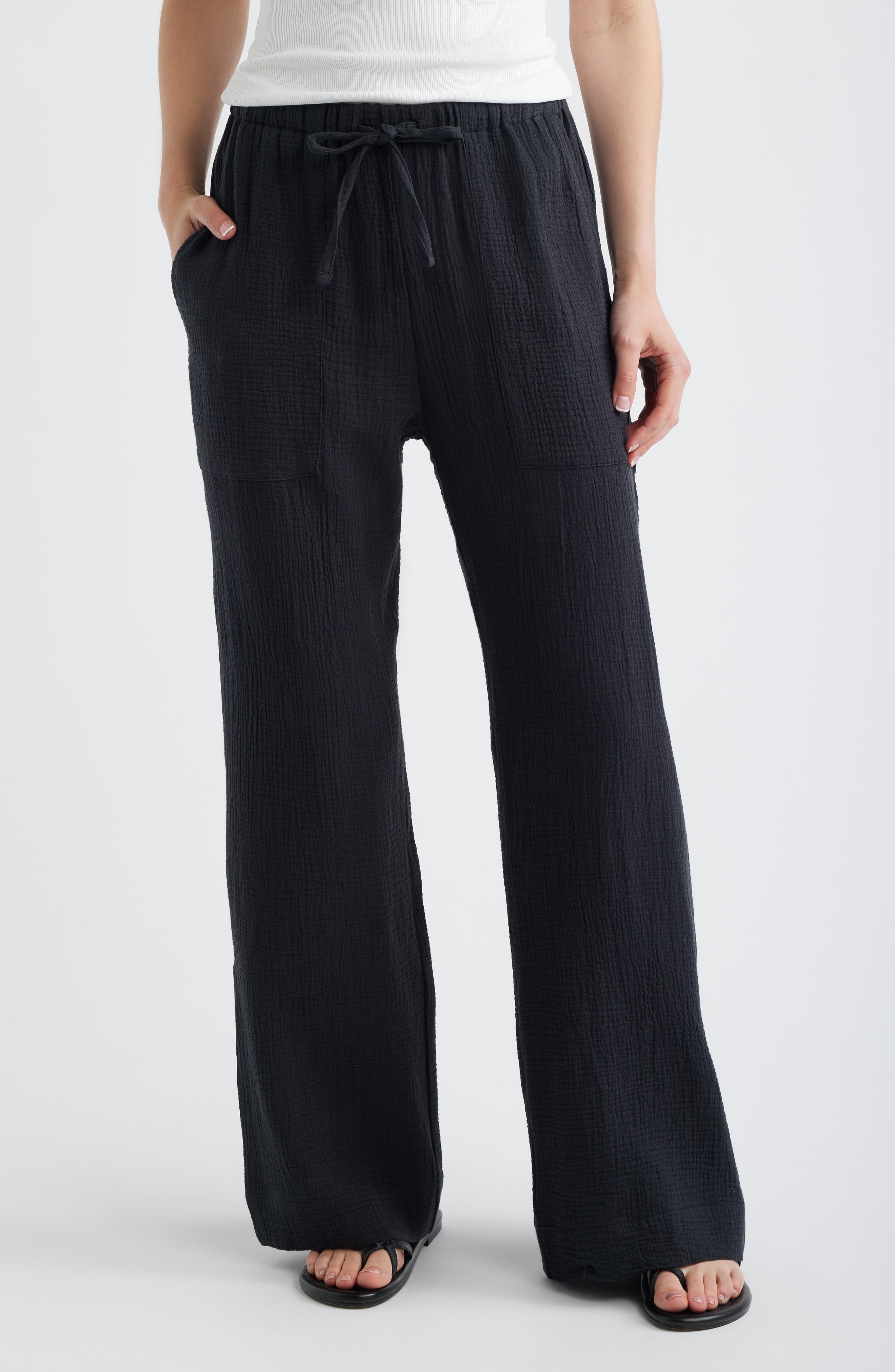 Dune Organic Cotton Wide Leg Pants - image 1