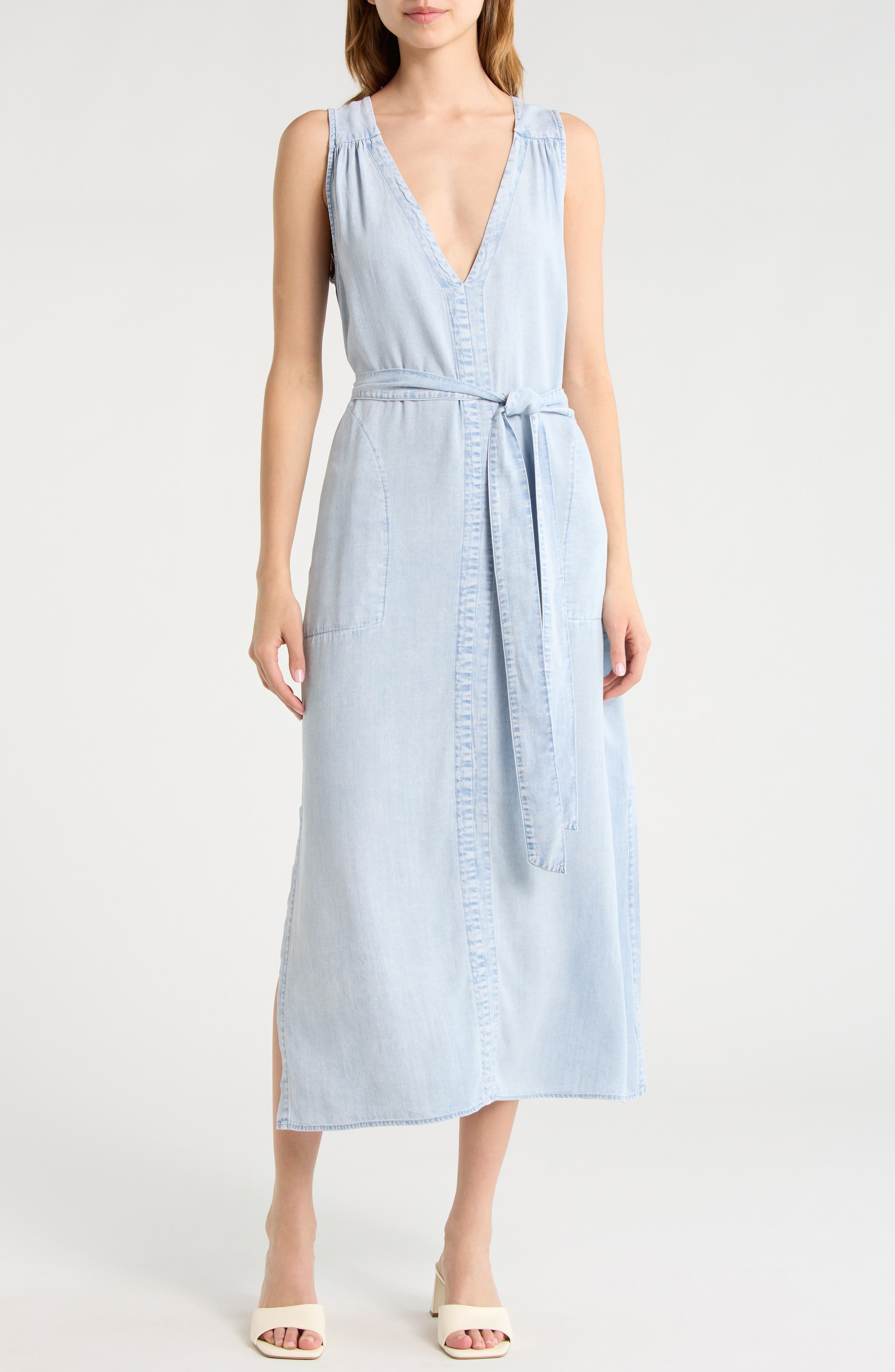Landon Sleeveless Denim Dress - image 1