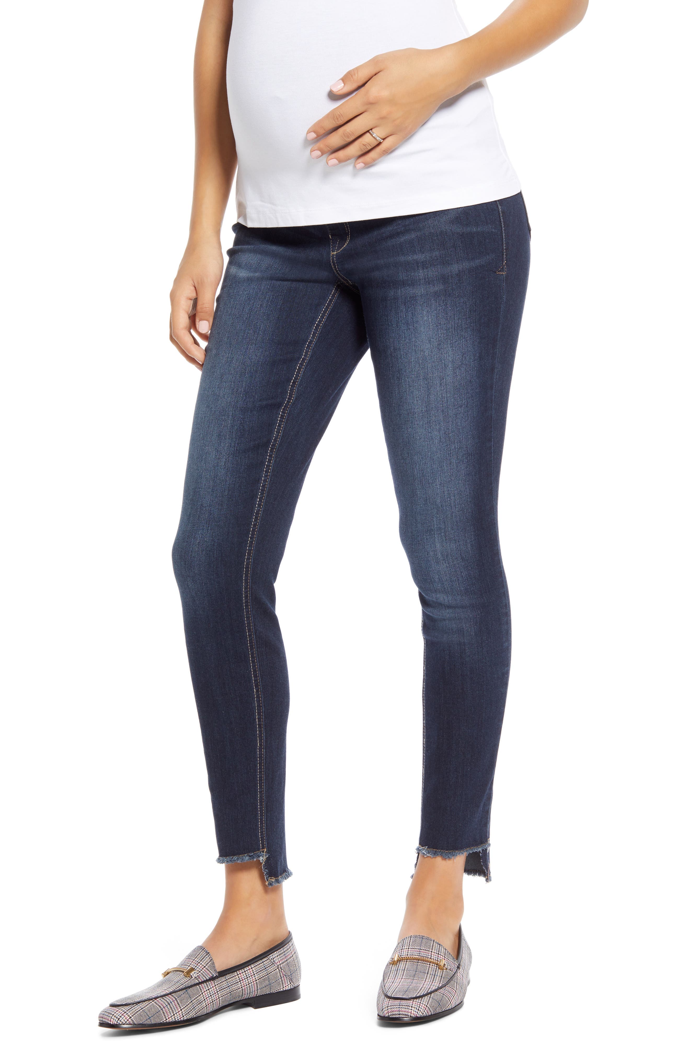Step Hem Skinny Maternity Jeans - image 1