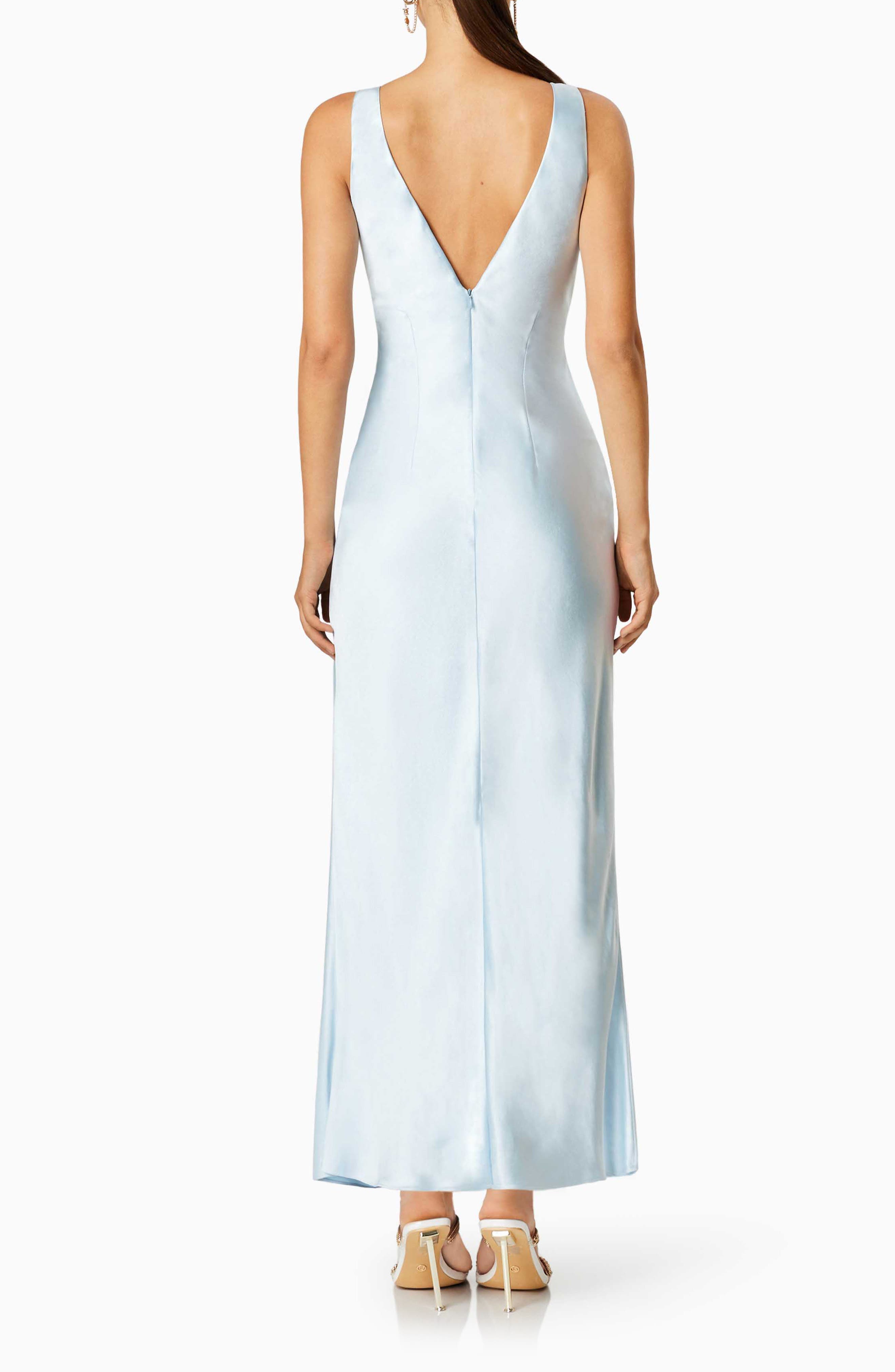 Rendevous Sleeveless Satin Gown - image 2