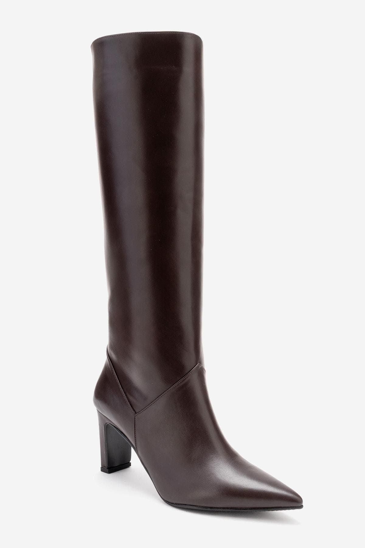 Merla Leather Block Heel Boot - image 4